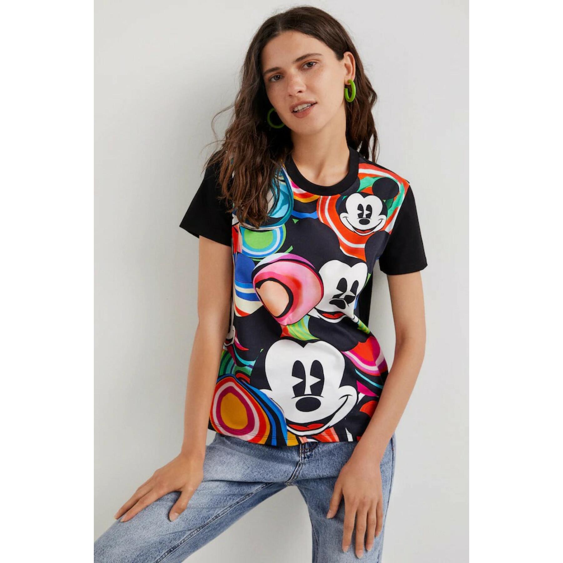 Women's T-shirt Desigual Mickey Marbles
