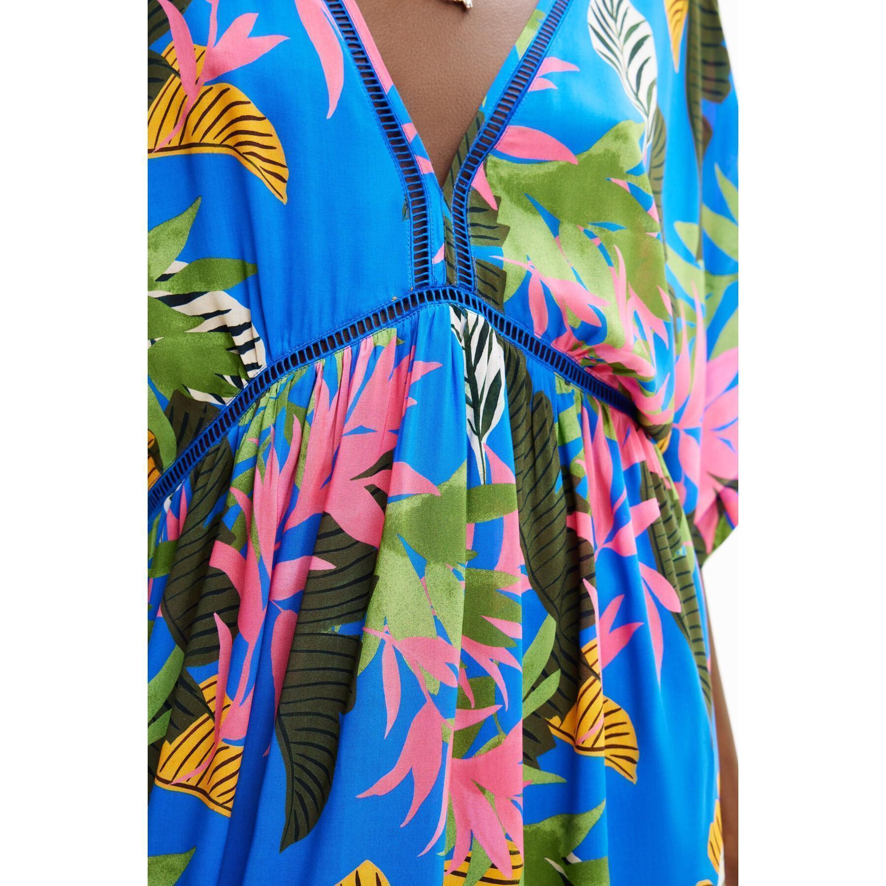 Women's shirt dress Desigual Tropical Party