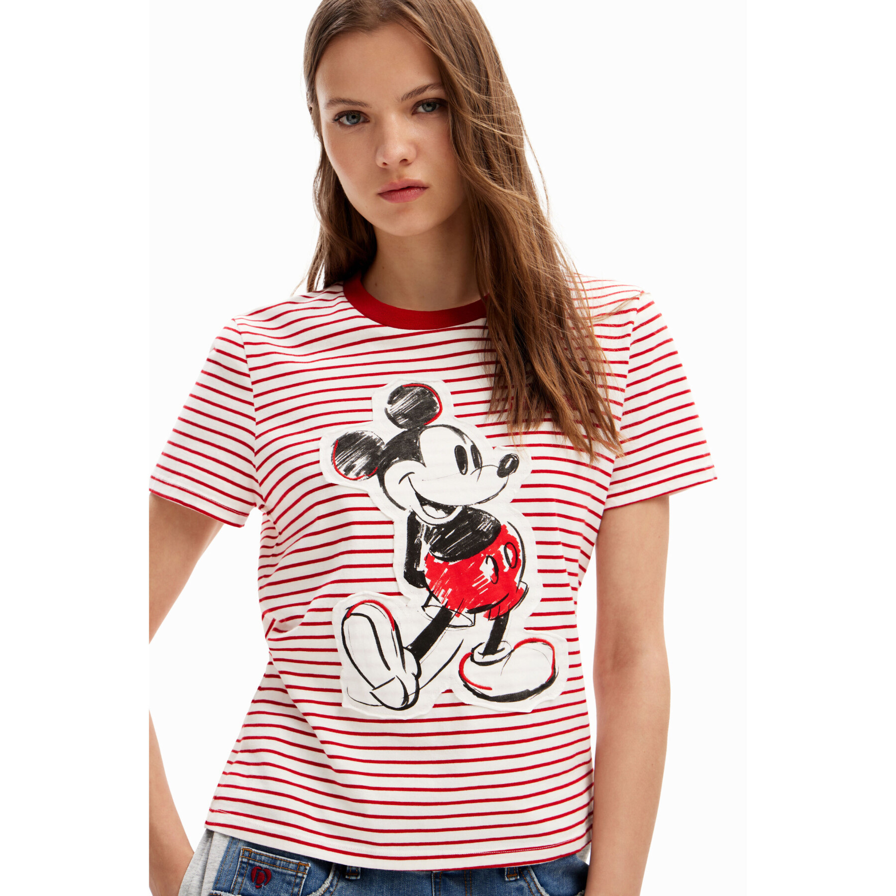 Women's T-shirt Desigual Mickey Patch