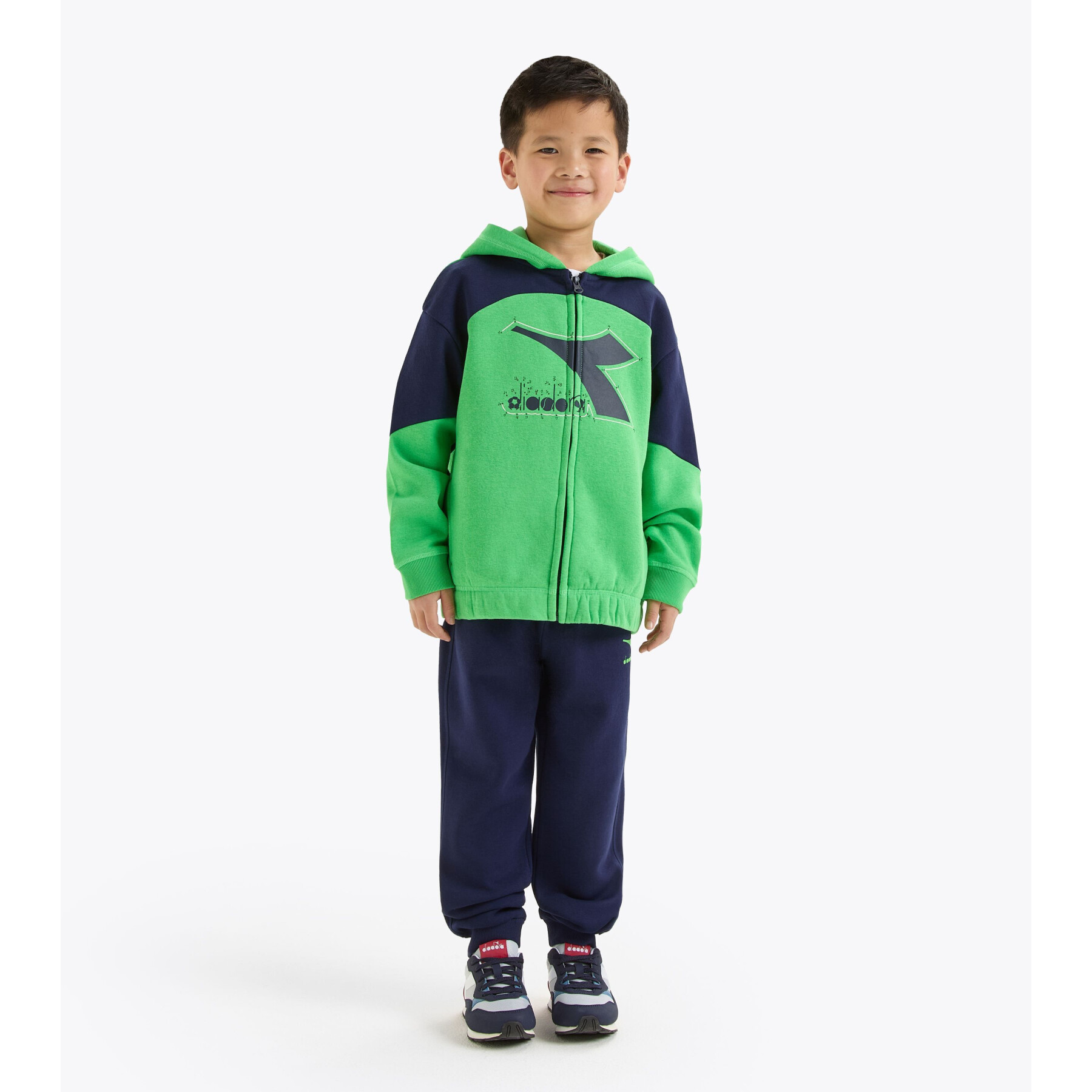Children's zip-up hooded tracksuit Diadora Riddle