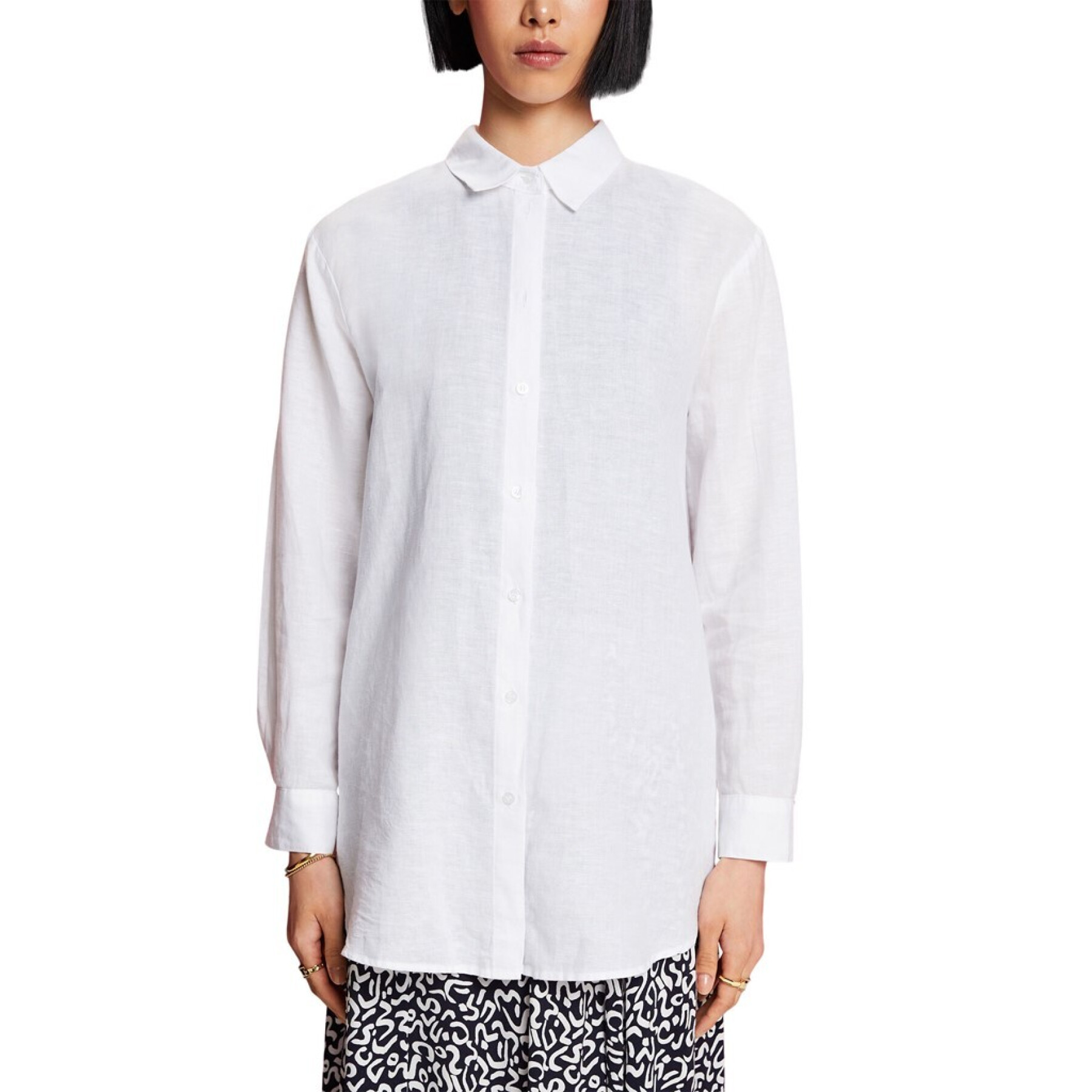 Women's cotton and linen blouse Esprit