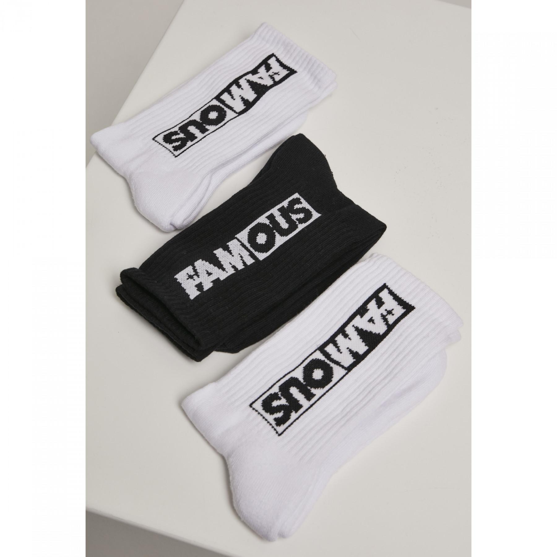 Set of 3 socks Famous