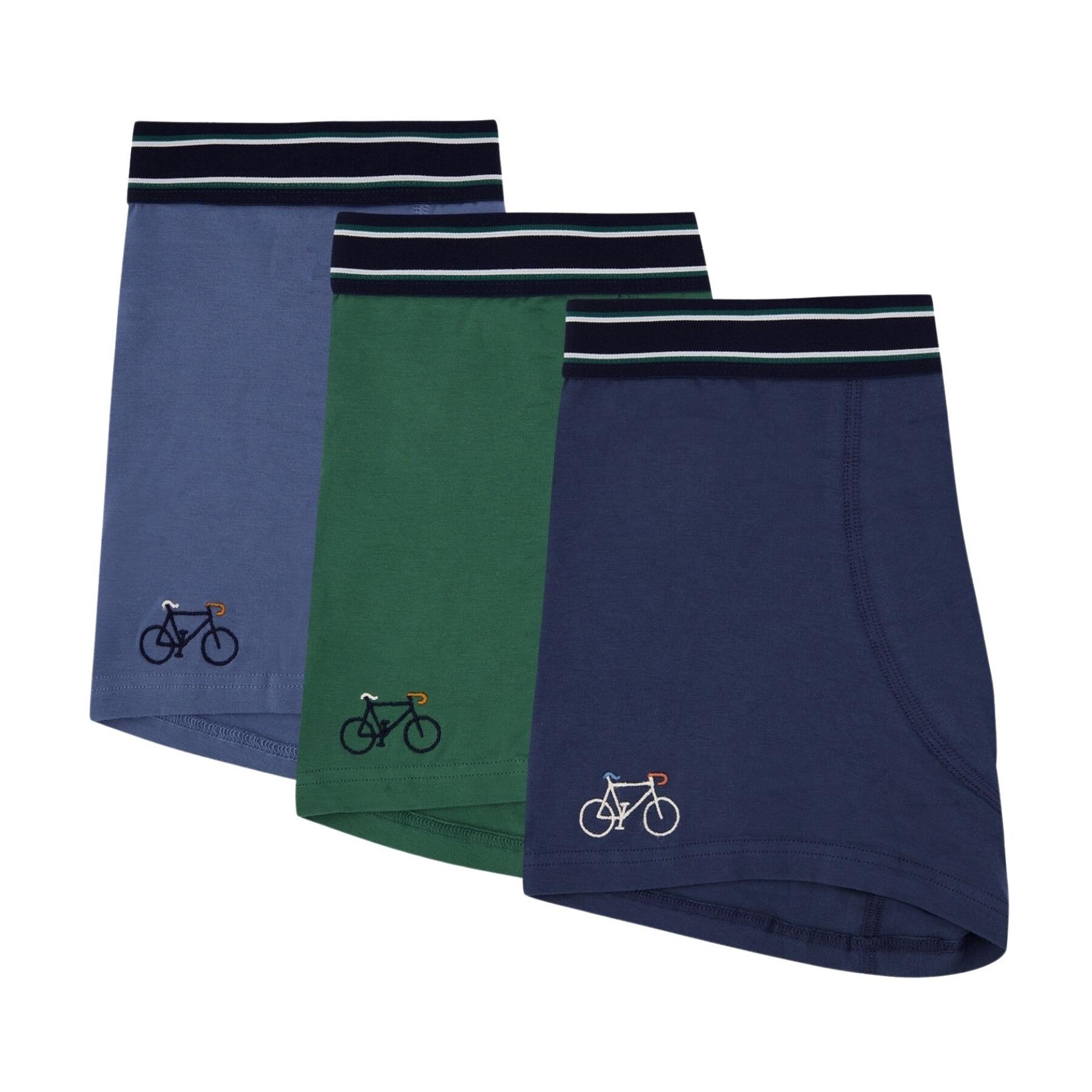 Set of 3 cotton boxer shorts Faguo