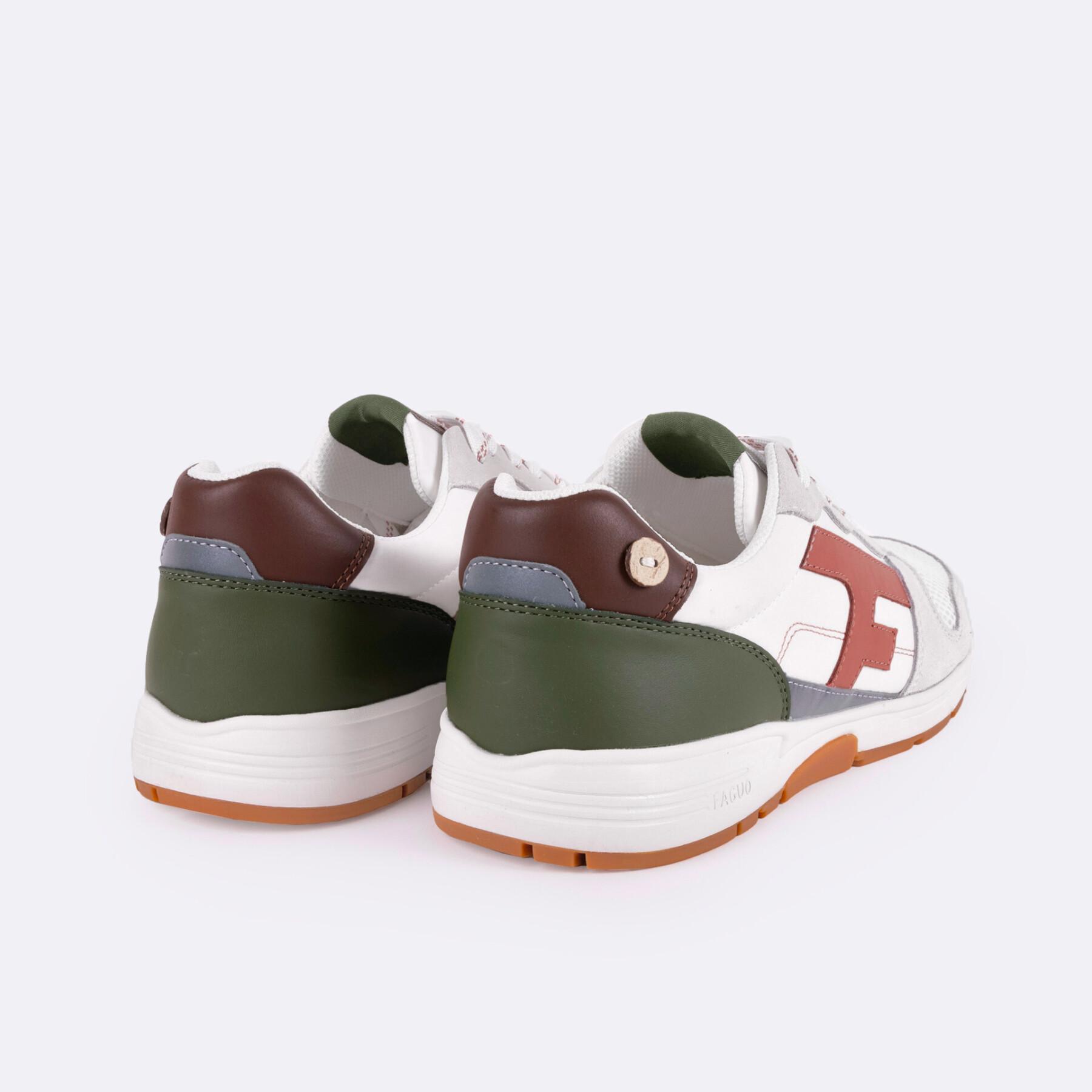 Sneakers suède synthétique Faguo Olive