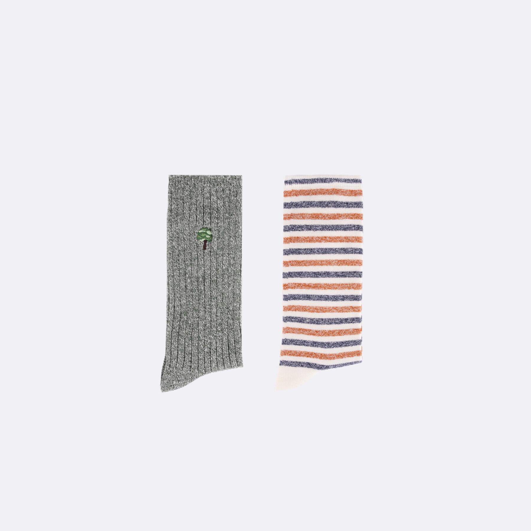 Set of 2 pairs of cotton socks Faguo