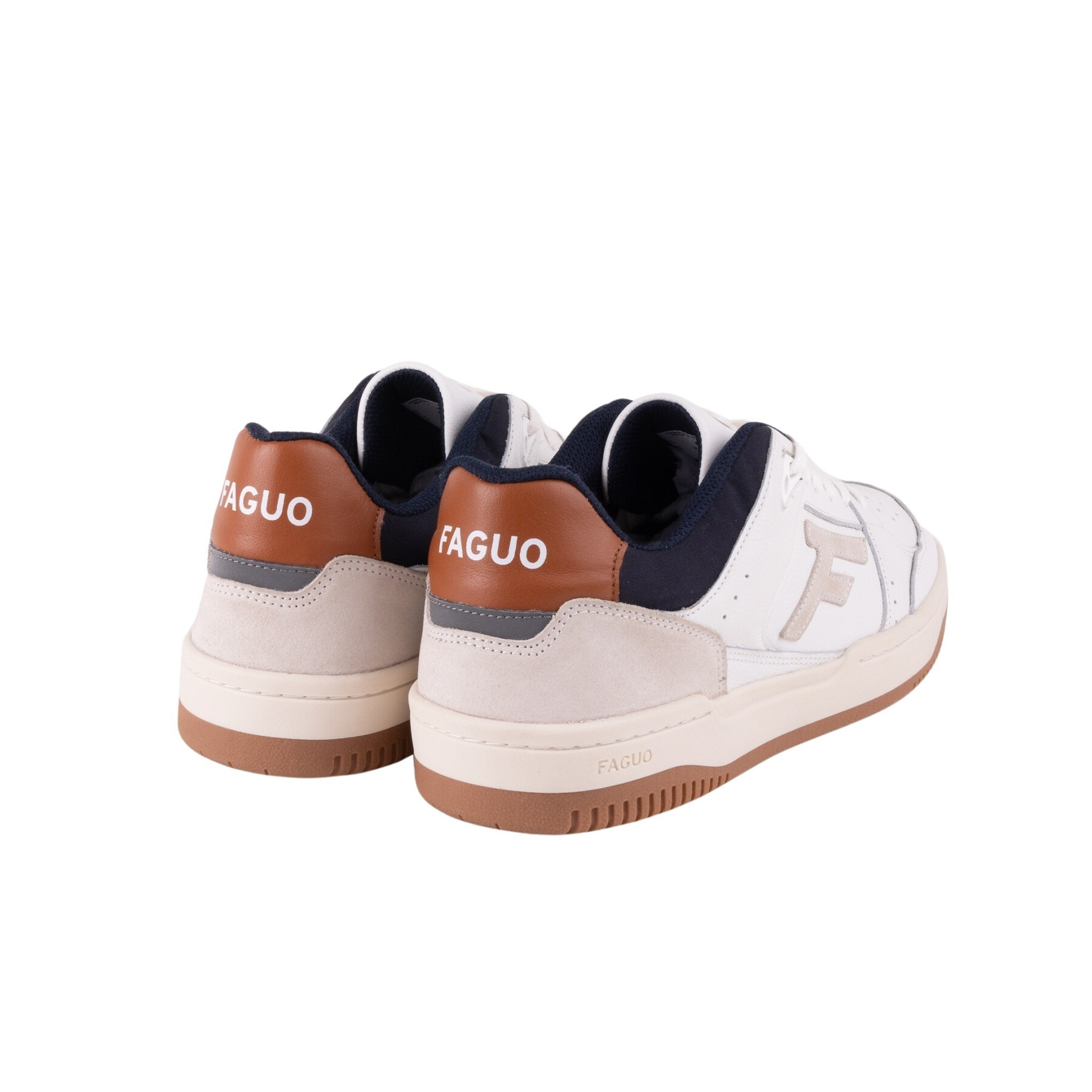 Leather and suede sneakers Faguo Urban 1