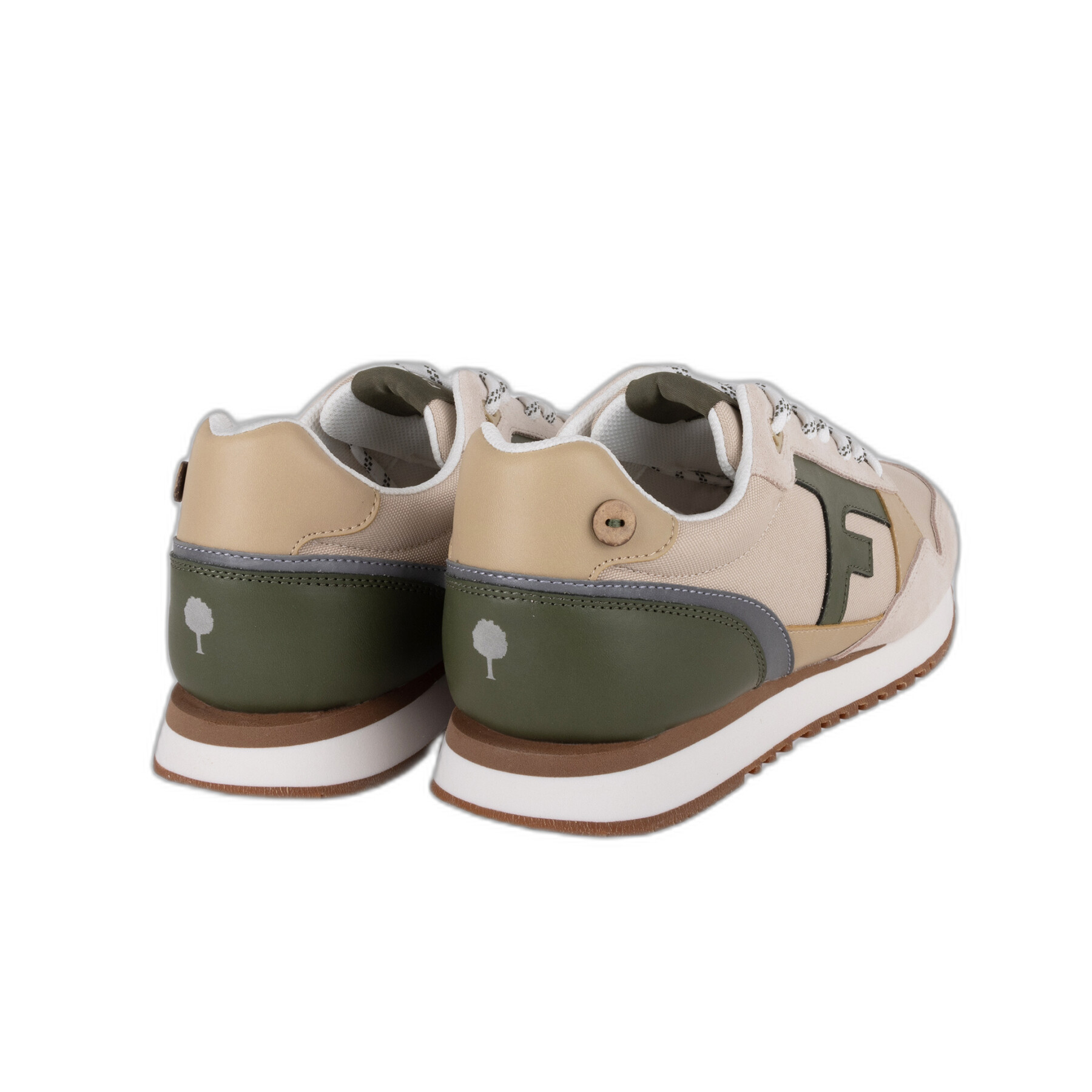 Recycled polyester and suede sneakers Faguo Elm