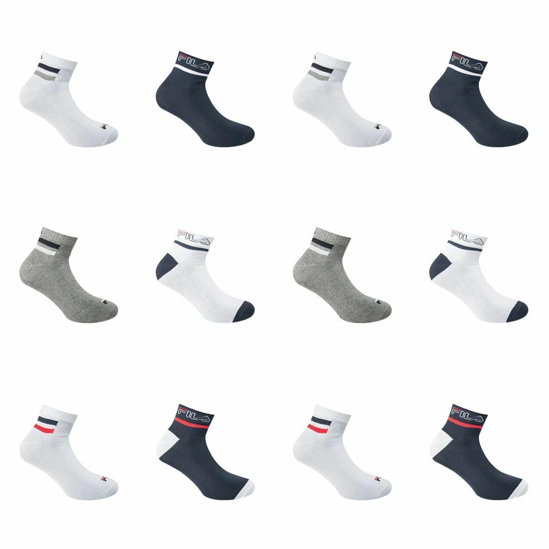 Lot of 12 pairs of socks Fila F2034+F2032