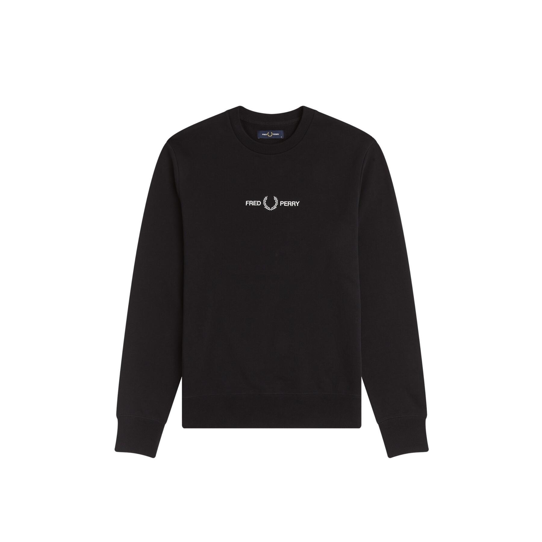 Embroidered sweatshirt Fred Perry
