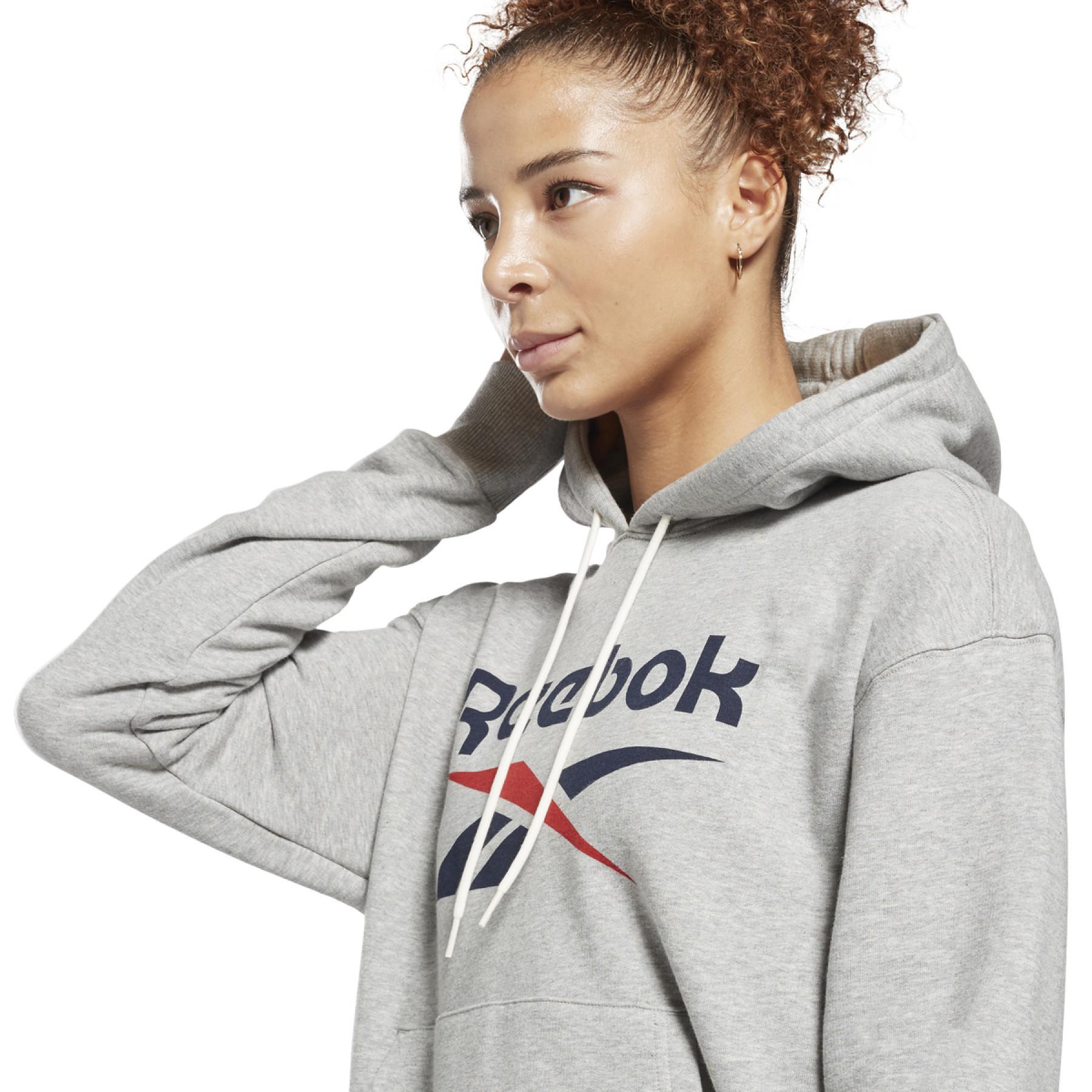 Women's hooded sweatshirt Reebok Identity Logo French Terry