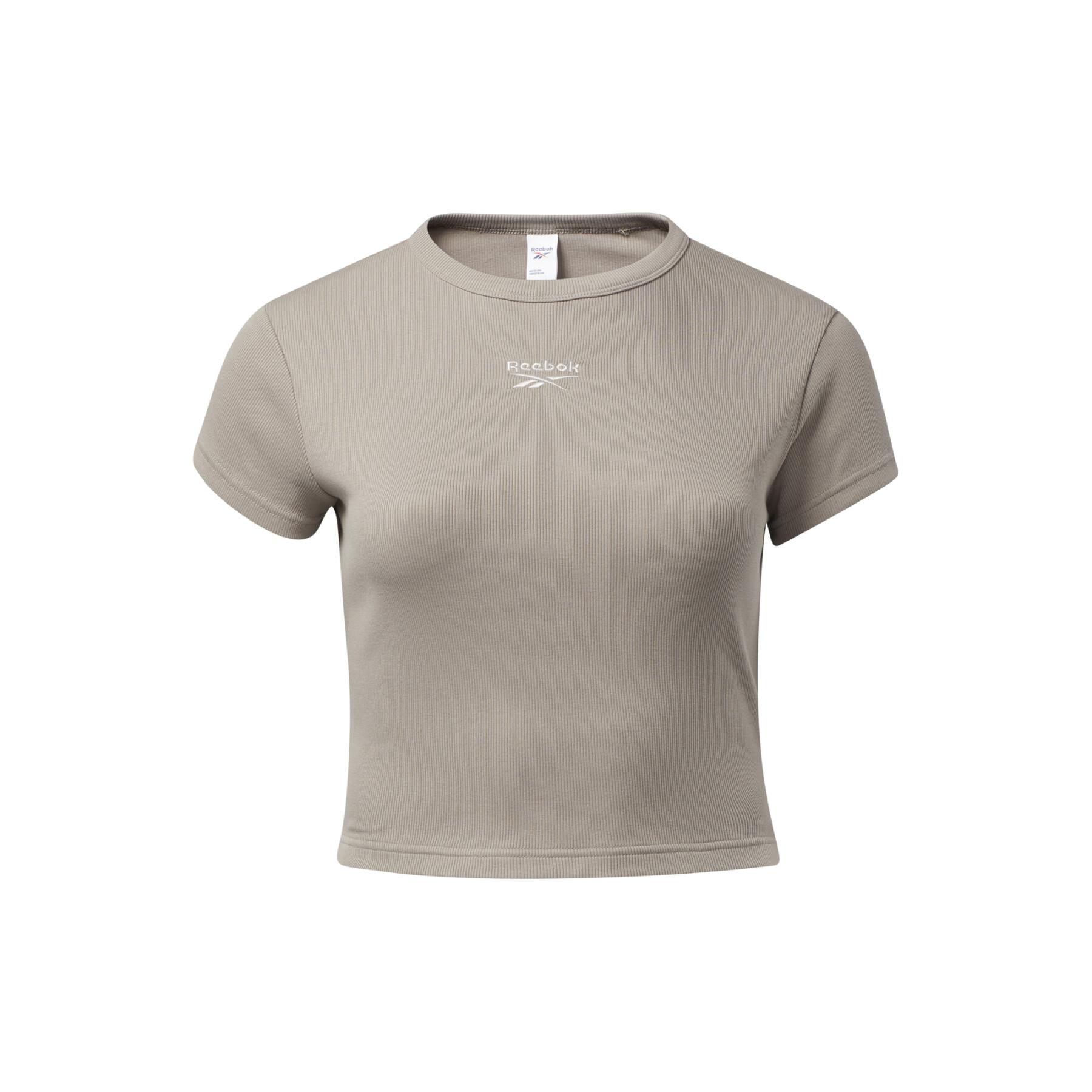 Women's T-shirt Reebok côtelé (Grandes tailles)