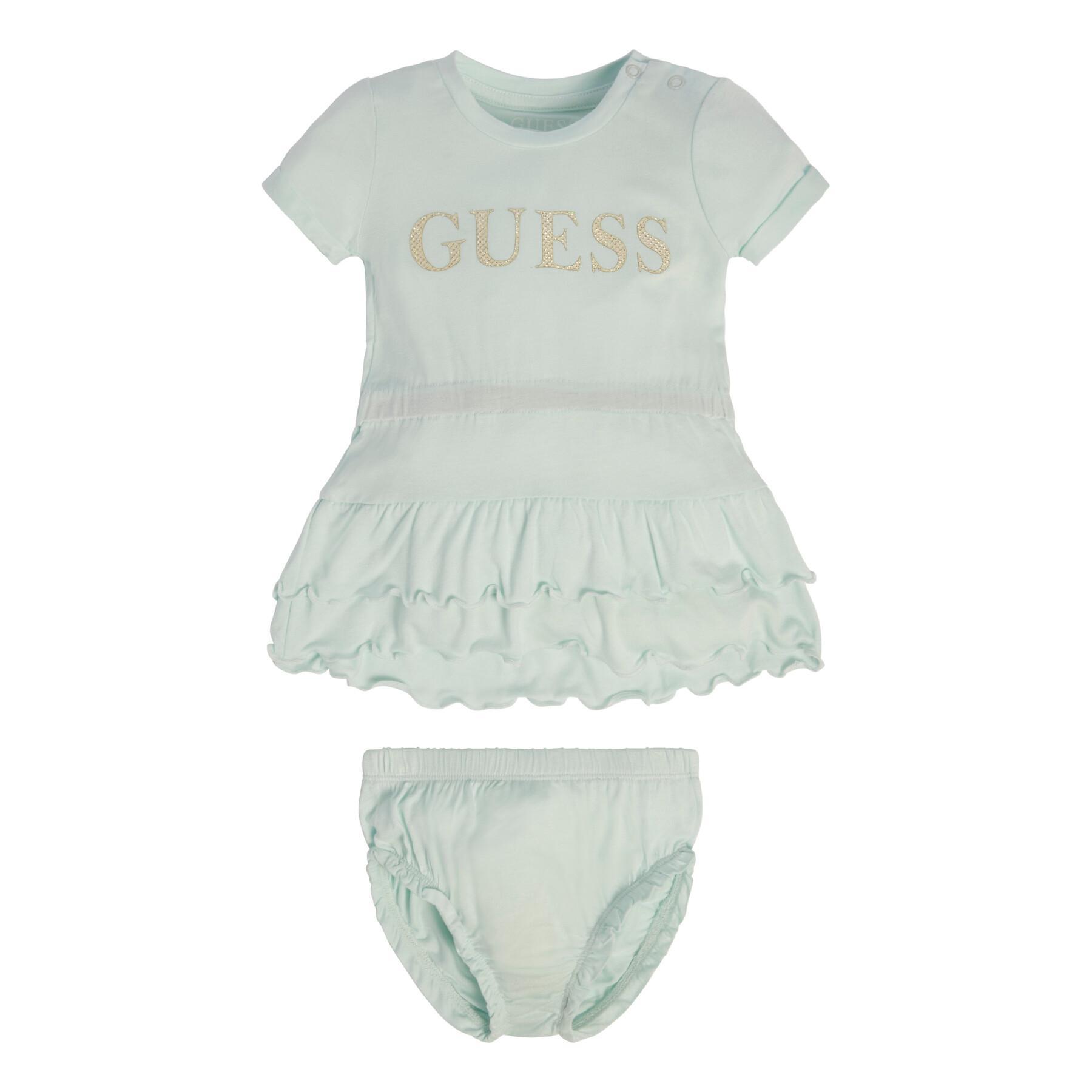 Baby girl viscose dress + panties set Guess