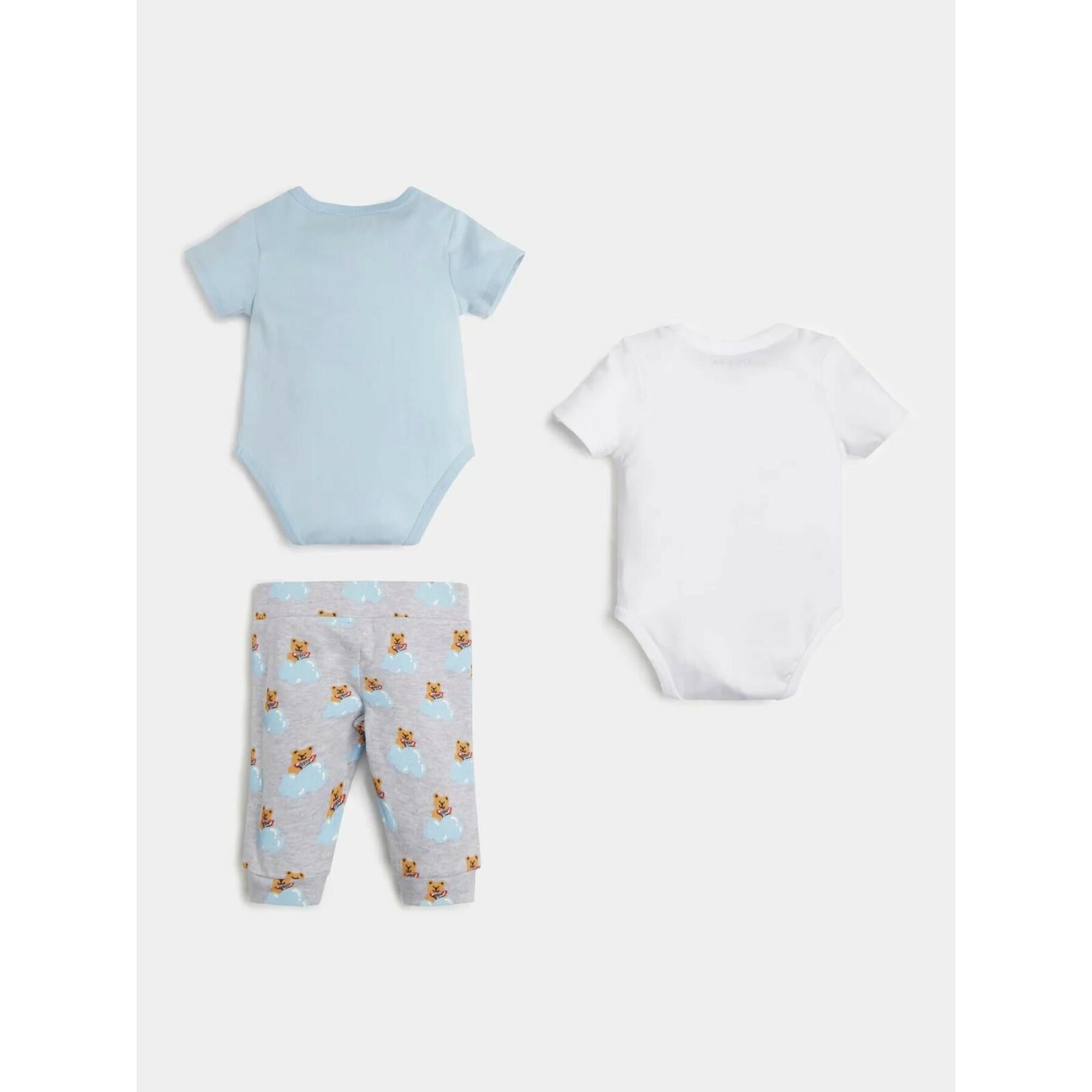 Set of 2 baby bodysuits + pants Guess