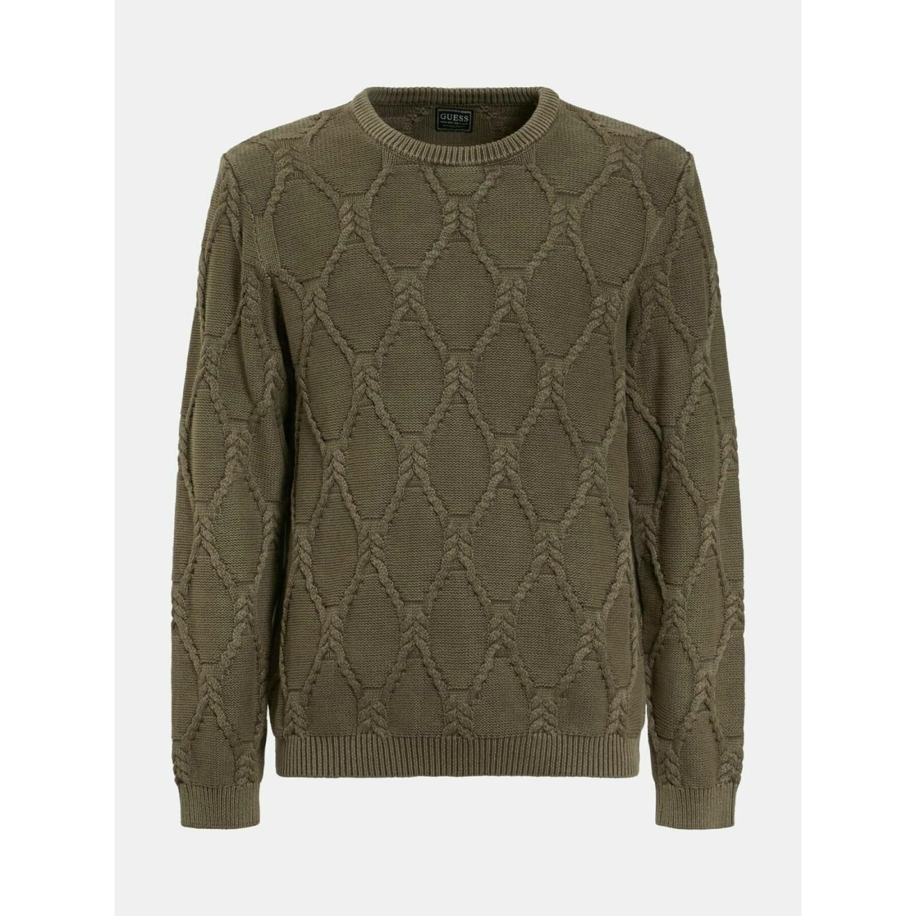 Round neck sweater Guess Dawson Wash Cable