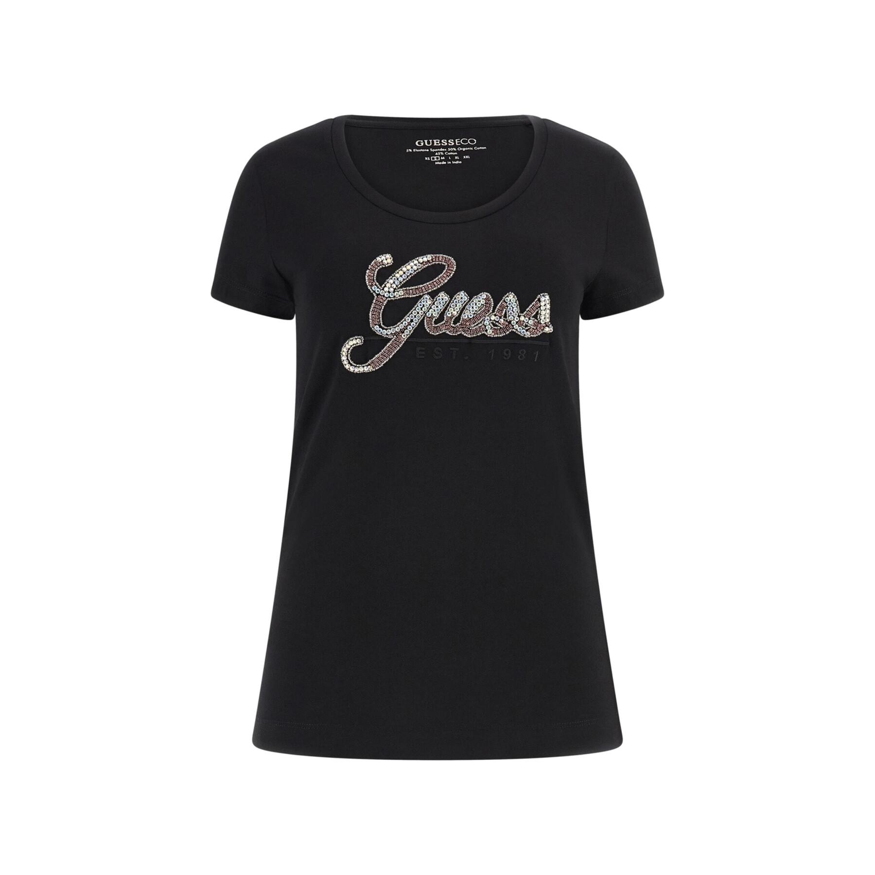 Women\'s T-shirt Guess Glossy - T-shirts & Tank Tops - Clothing - Women