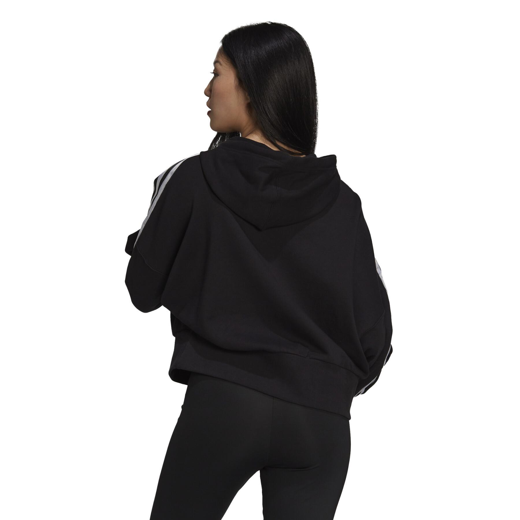 Women's hooded sweatshirt adidas Originals Adicolor Satin Tape