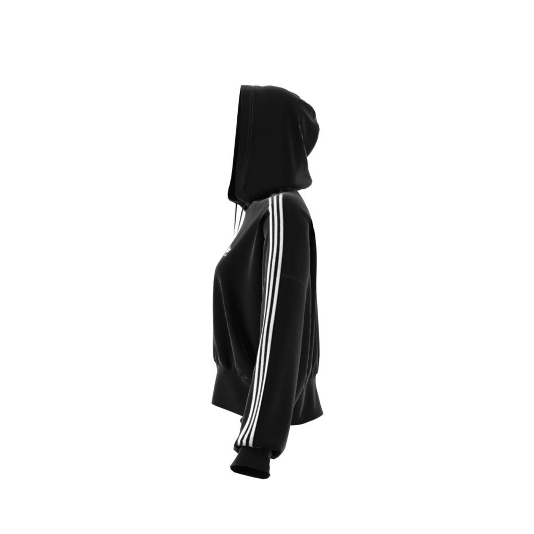 Women's hooded sweatshirt adidas Originals Adicolor Satin Tape