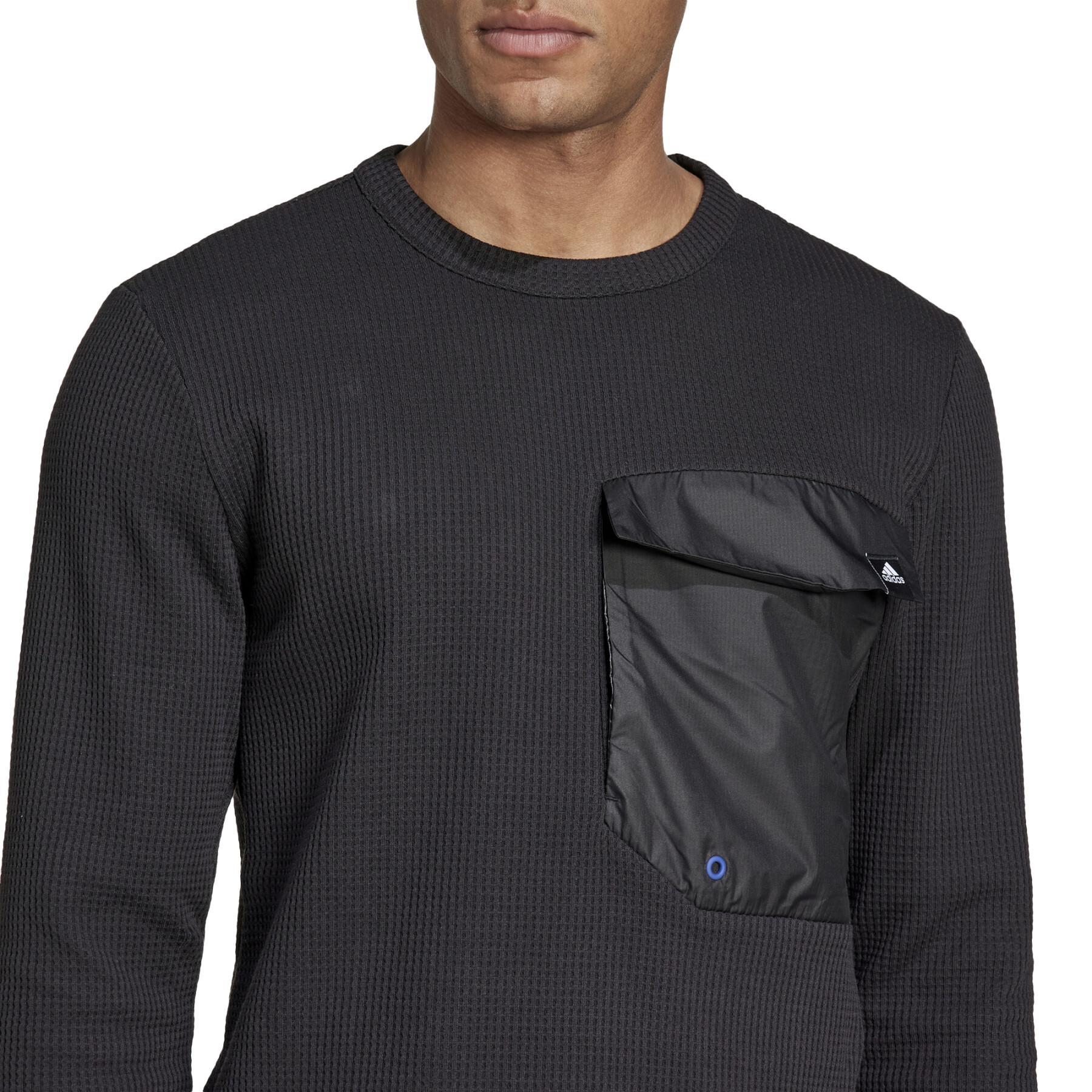 Sweatshirt adidas Sportswear Waffle Knit Pocket