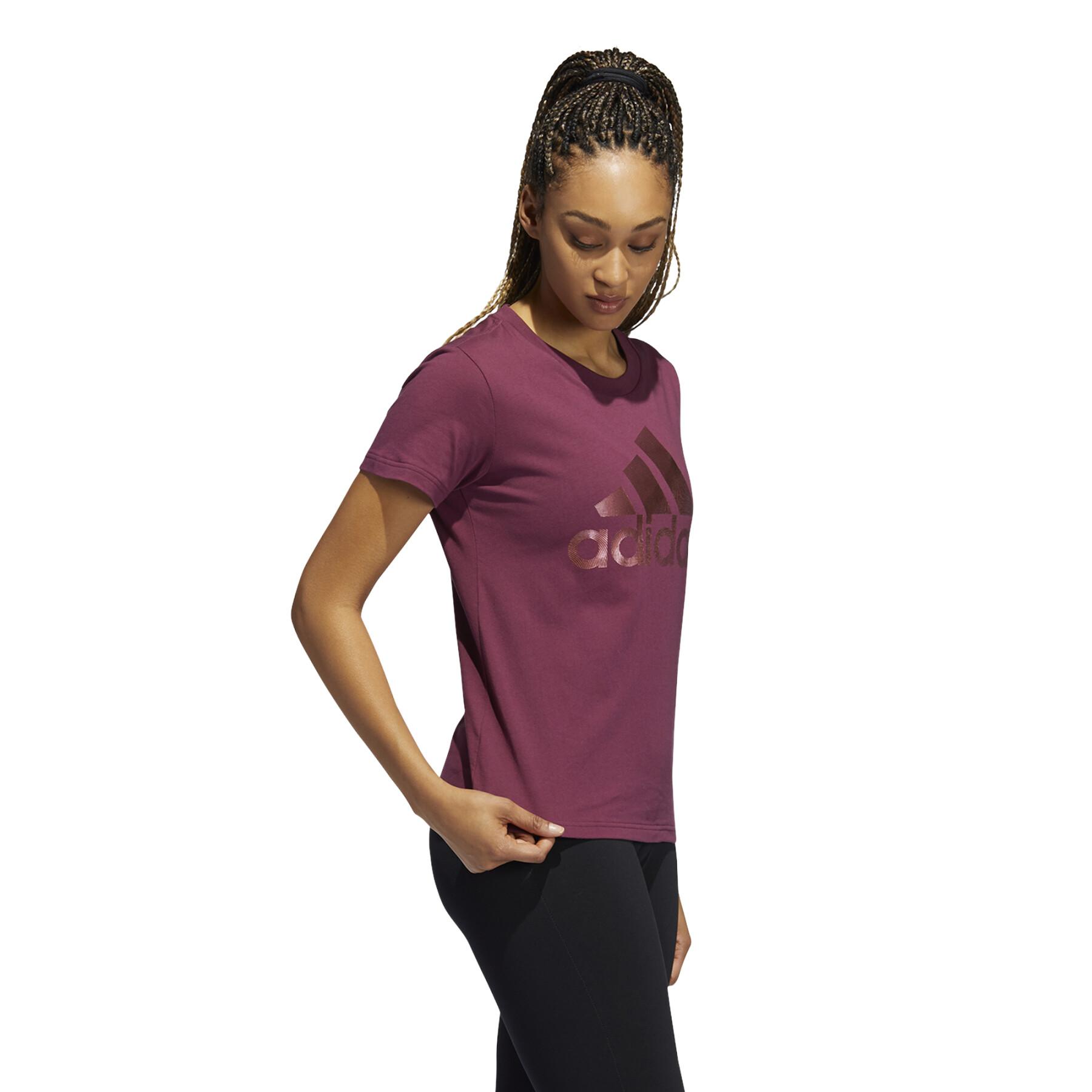 T-shirt short woman adidas Holiday Graphic Sleeve