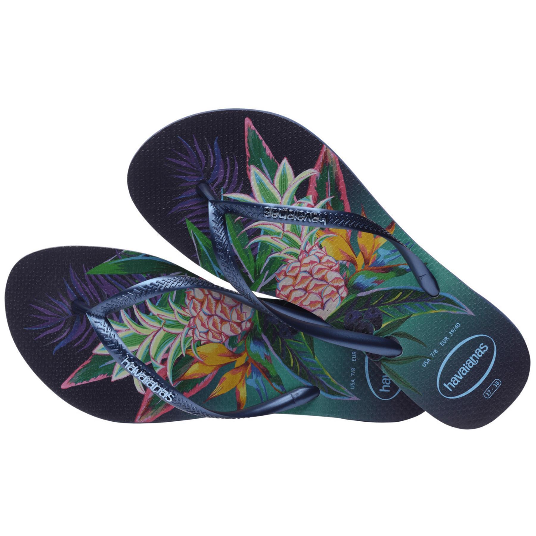 Women's flip-flops Havaianas Slim Tropical