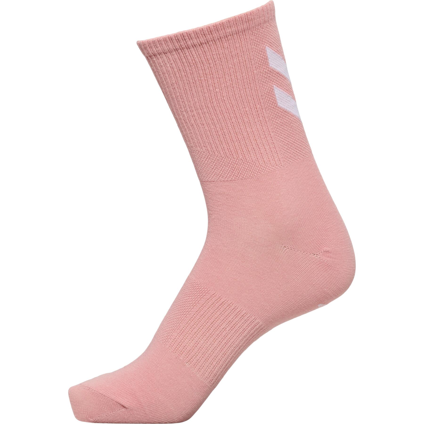 Set of 4 pairs of women's socks Hummel Chevron