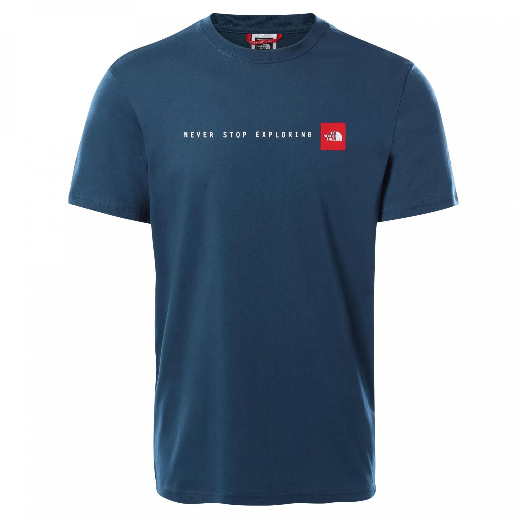 north face never stop exploring t shirt