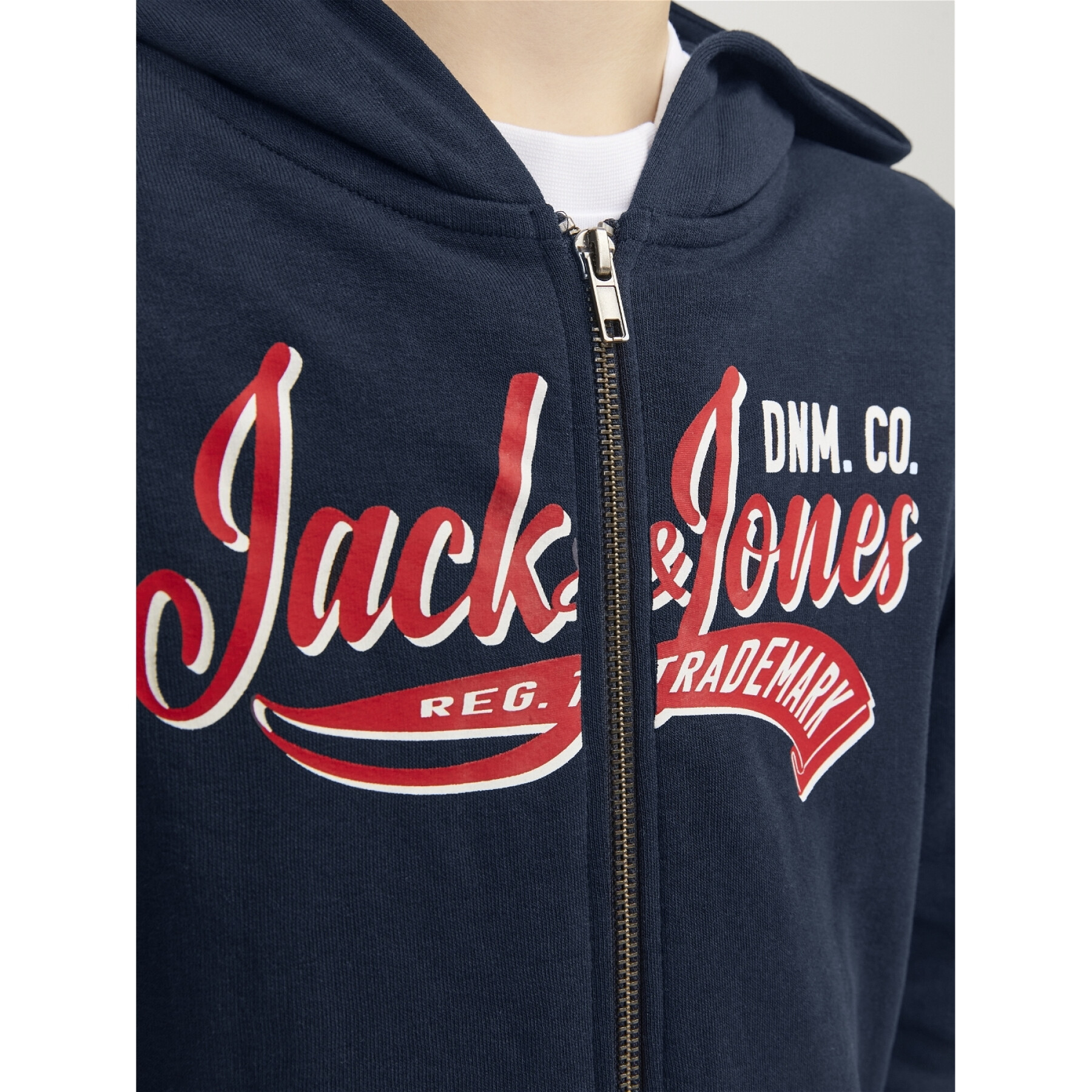 Hooded sweatshirt with zipper Jack & Jones Logo 2 Col