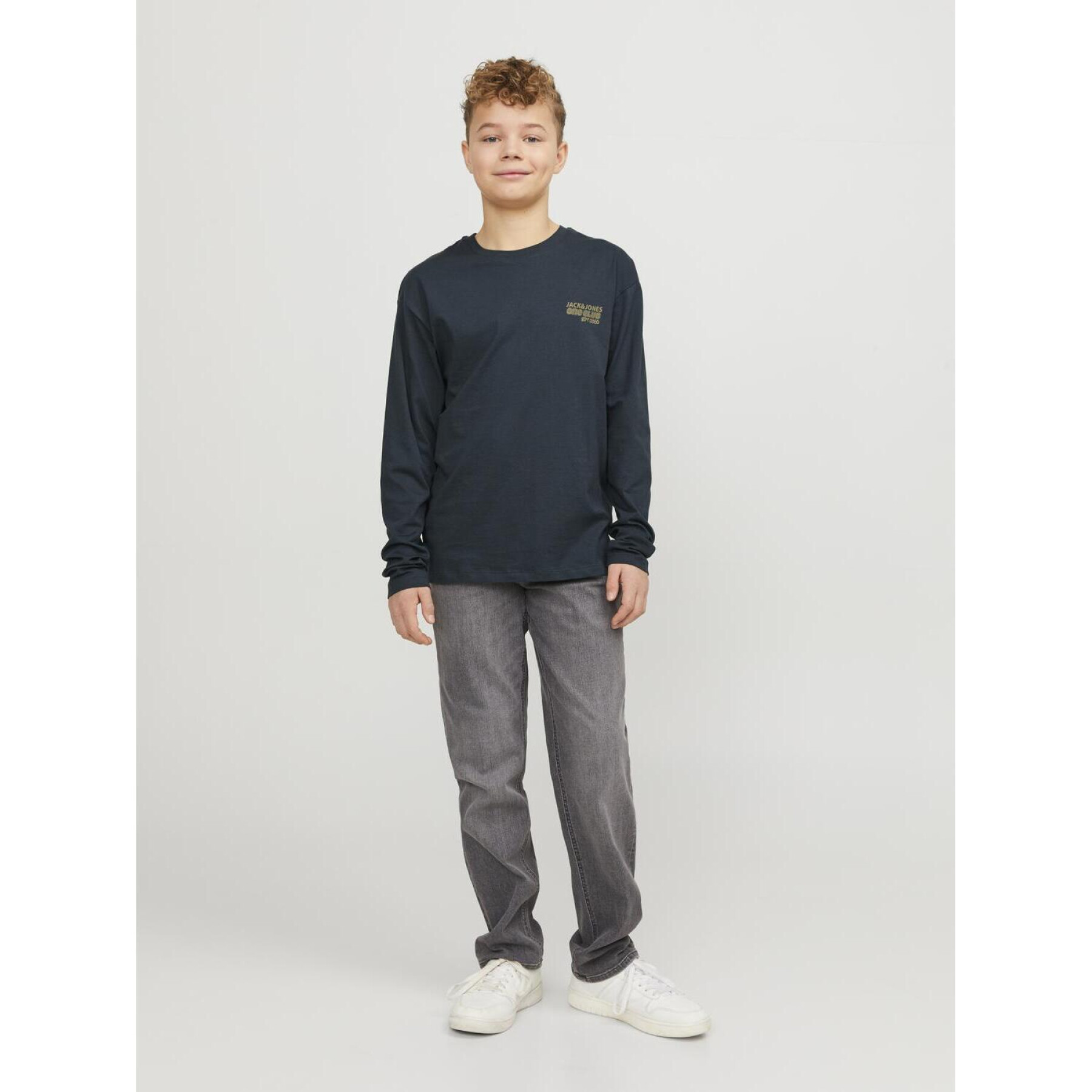Children's loose-fitting long-sleeved T-shirt Jack & Jones Collect EDT