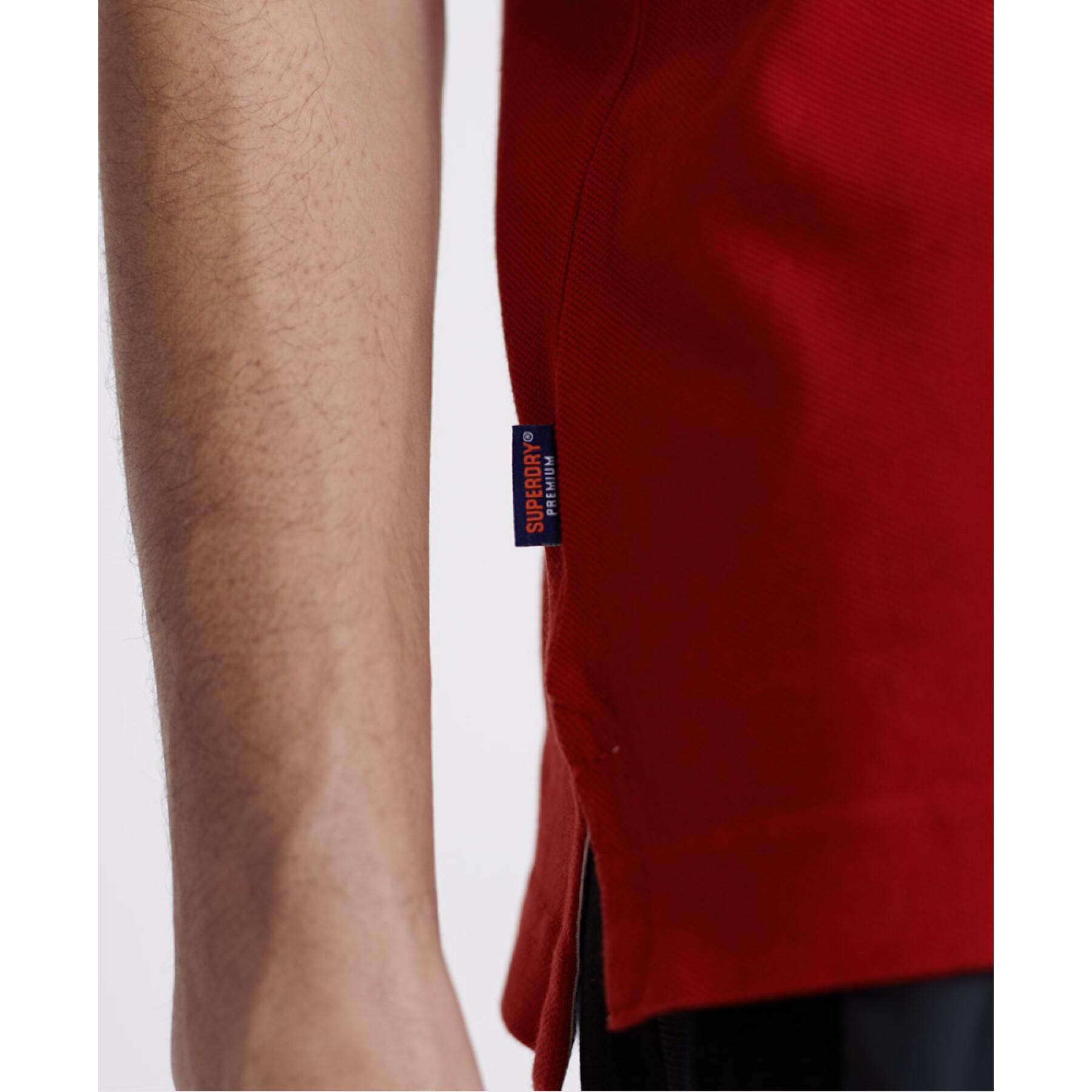 Classic pique polo shirt in organic cotton Superdry