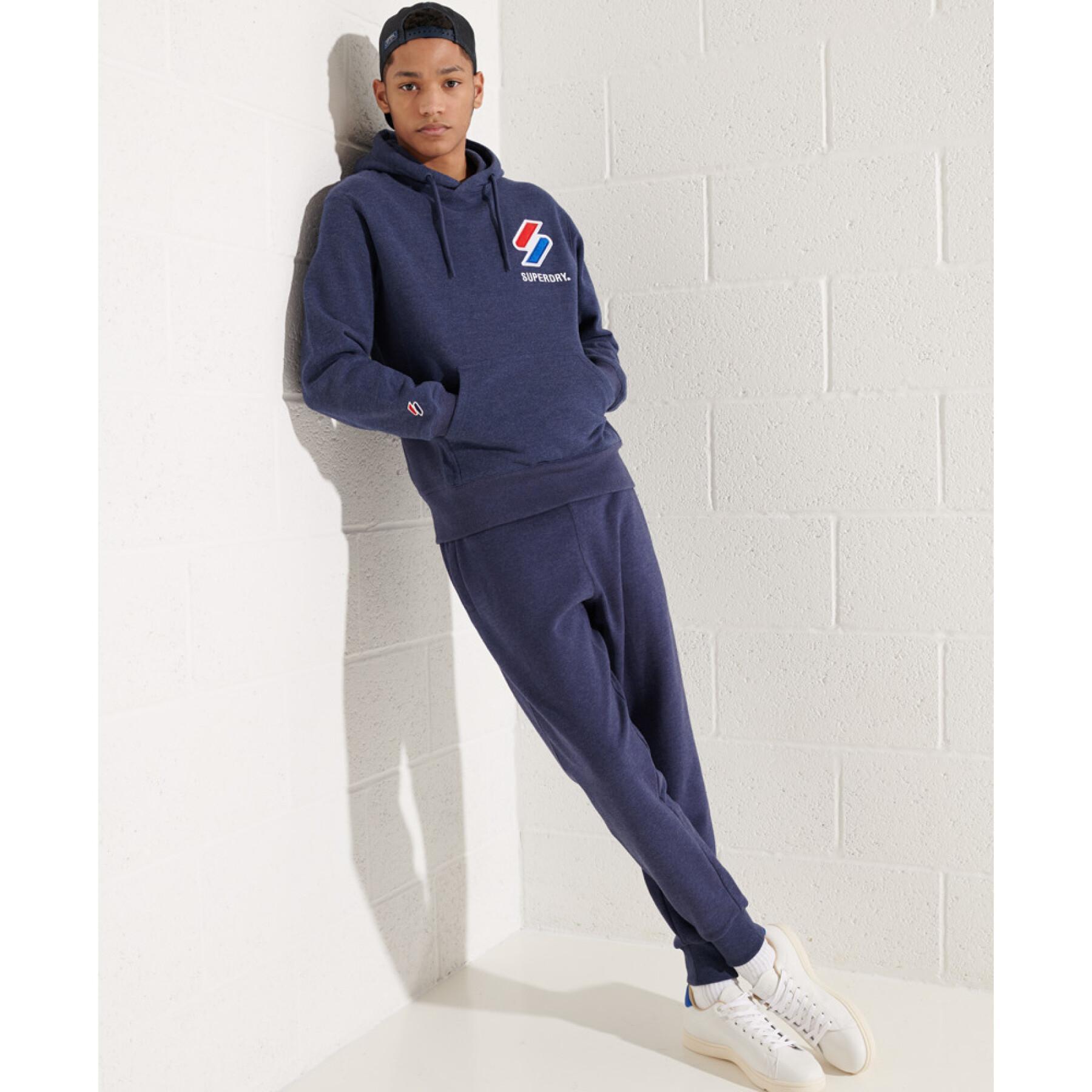 Hoodie with applied sportstyle logo Superdry