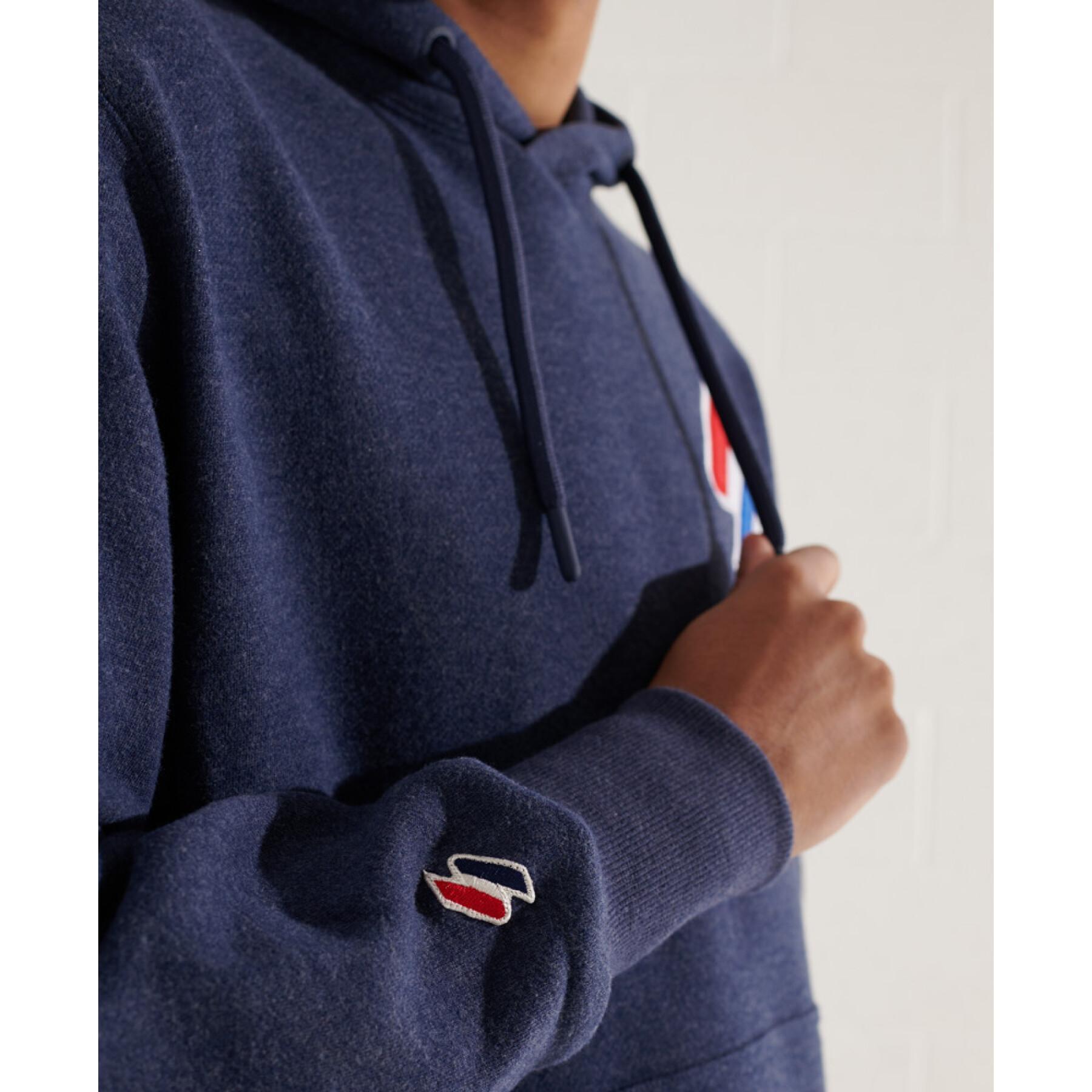 Hoodie with applied sportstyle logo Superdry