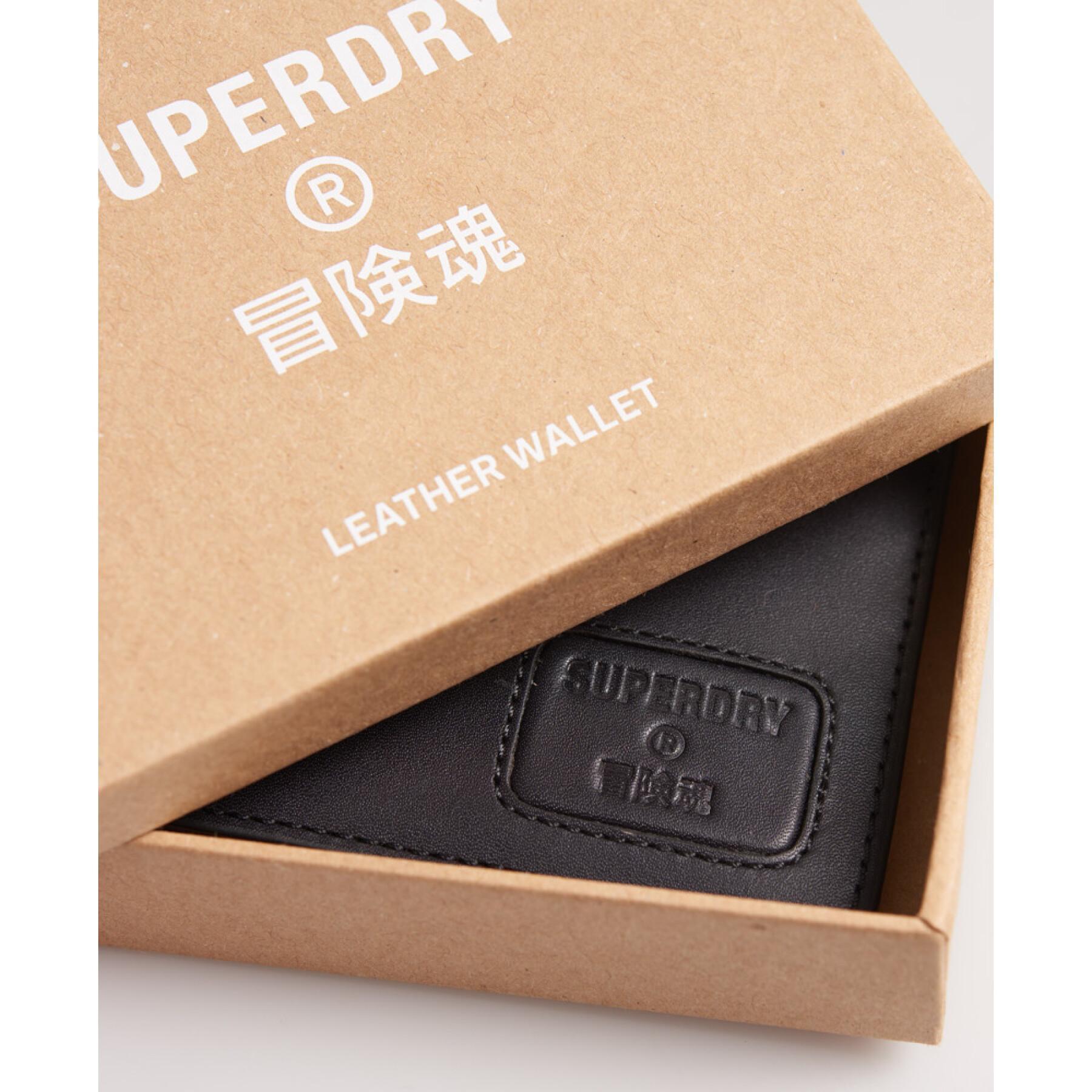 Leather wallet with flap Superdry NYC