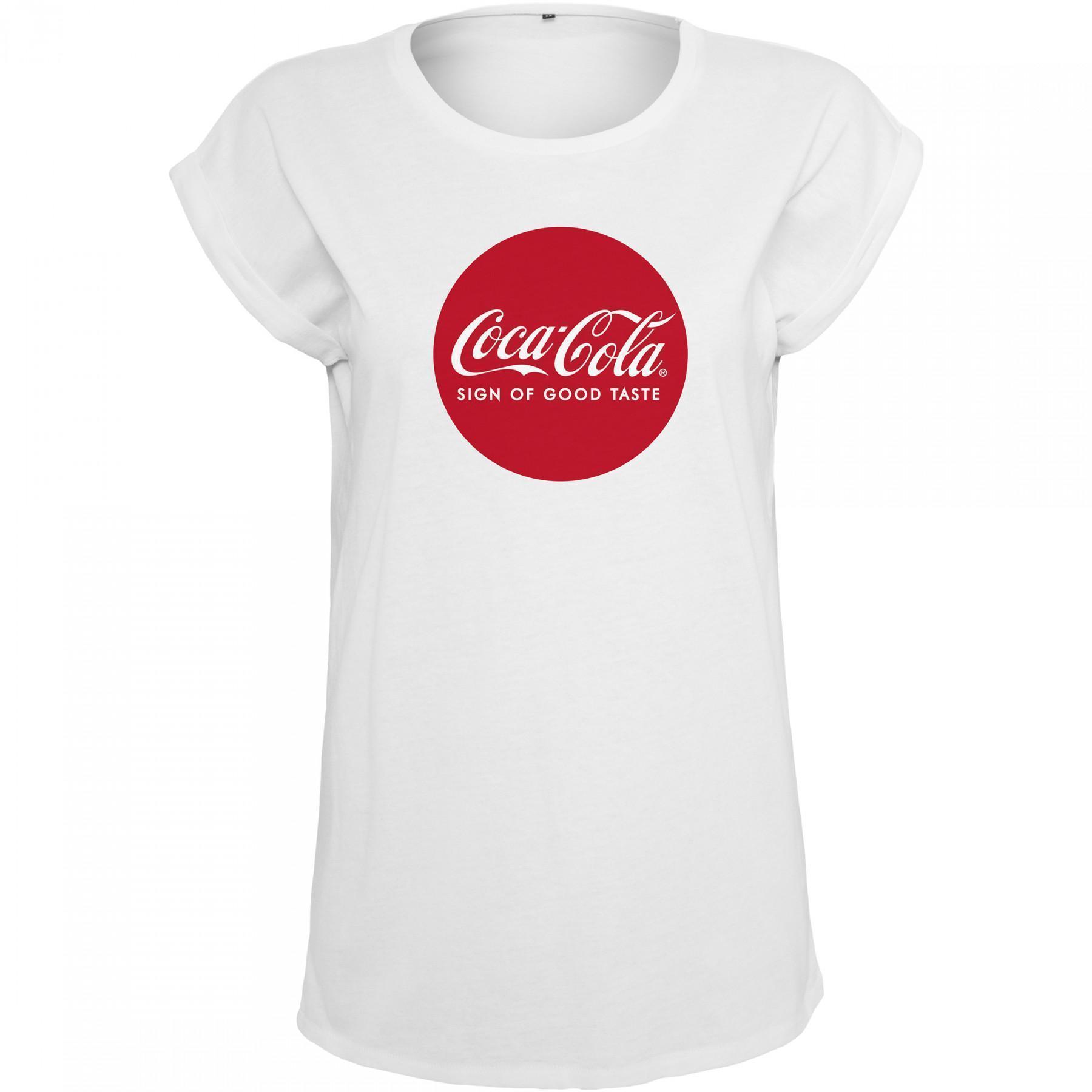 Woman's T-shirt Urban Classic coca cola round logo