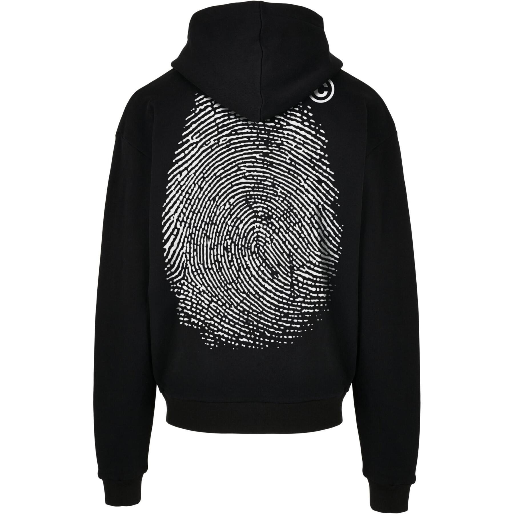Sweat oversized hoodie ultra-heavy with fingerprints Mister Tee