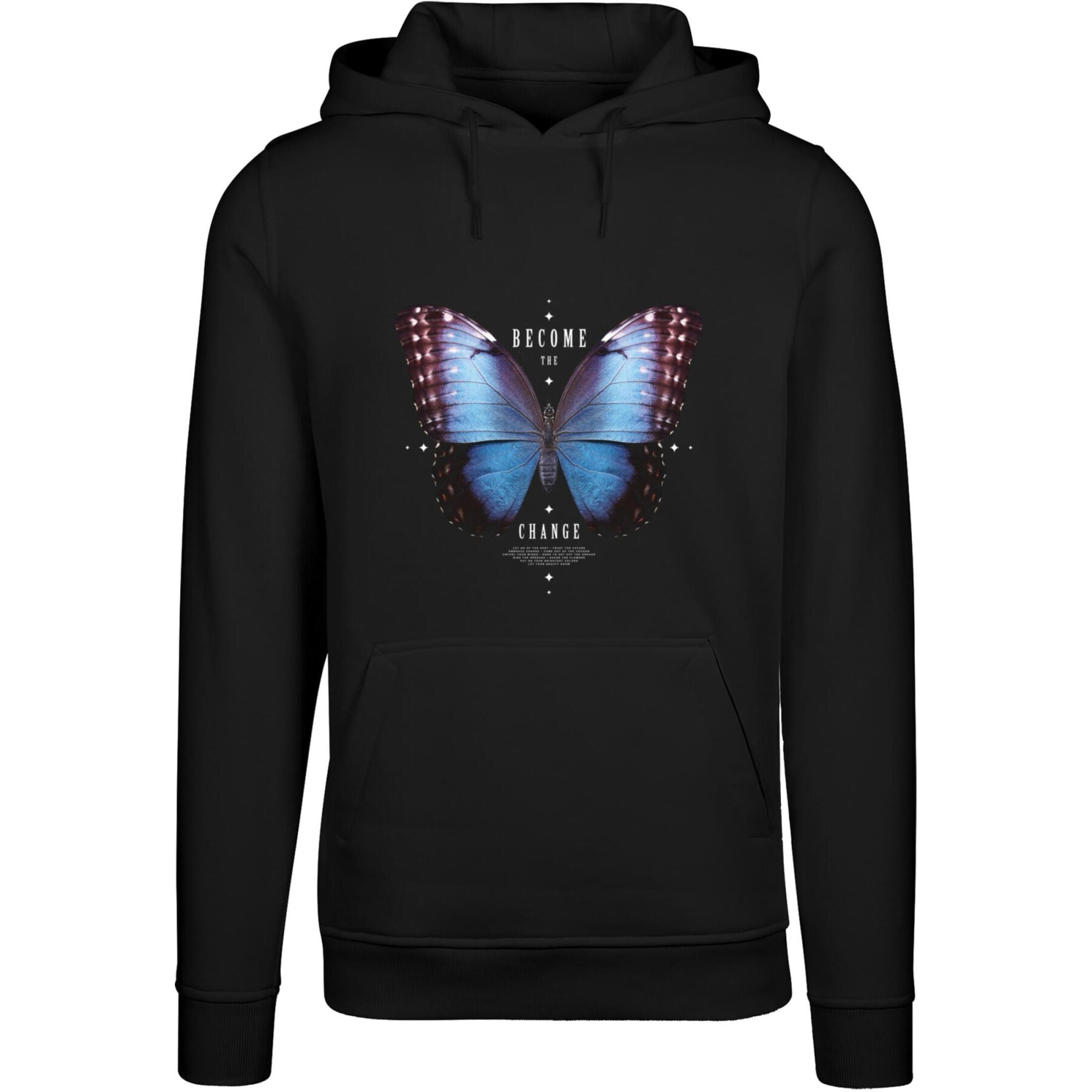 Hooded sweatshirt Mister Tee Become The Change Butterfly