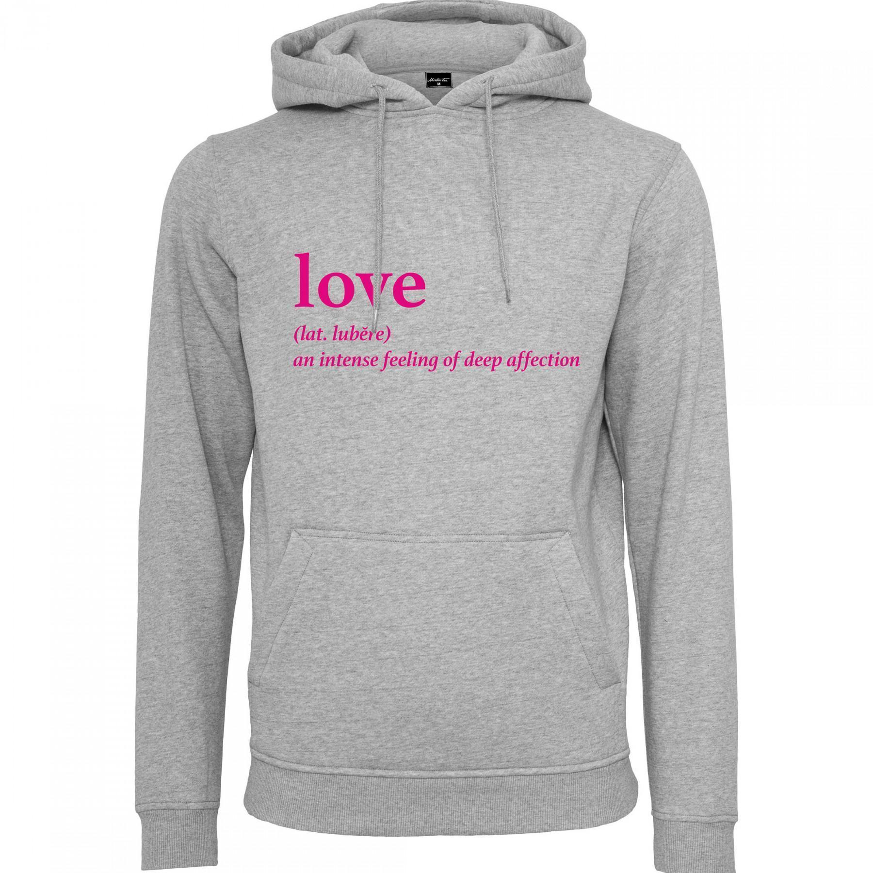 Sweatshirt woman Mister Tee love definition