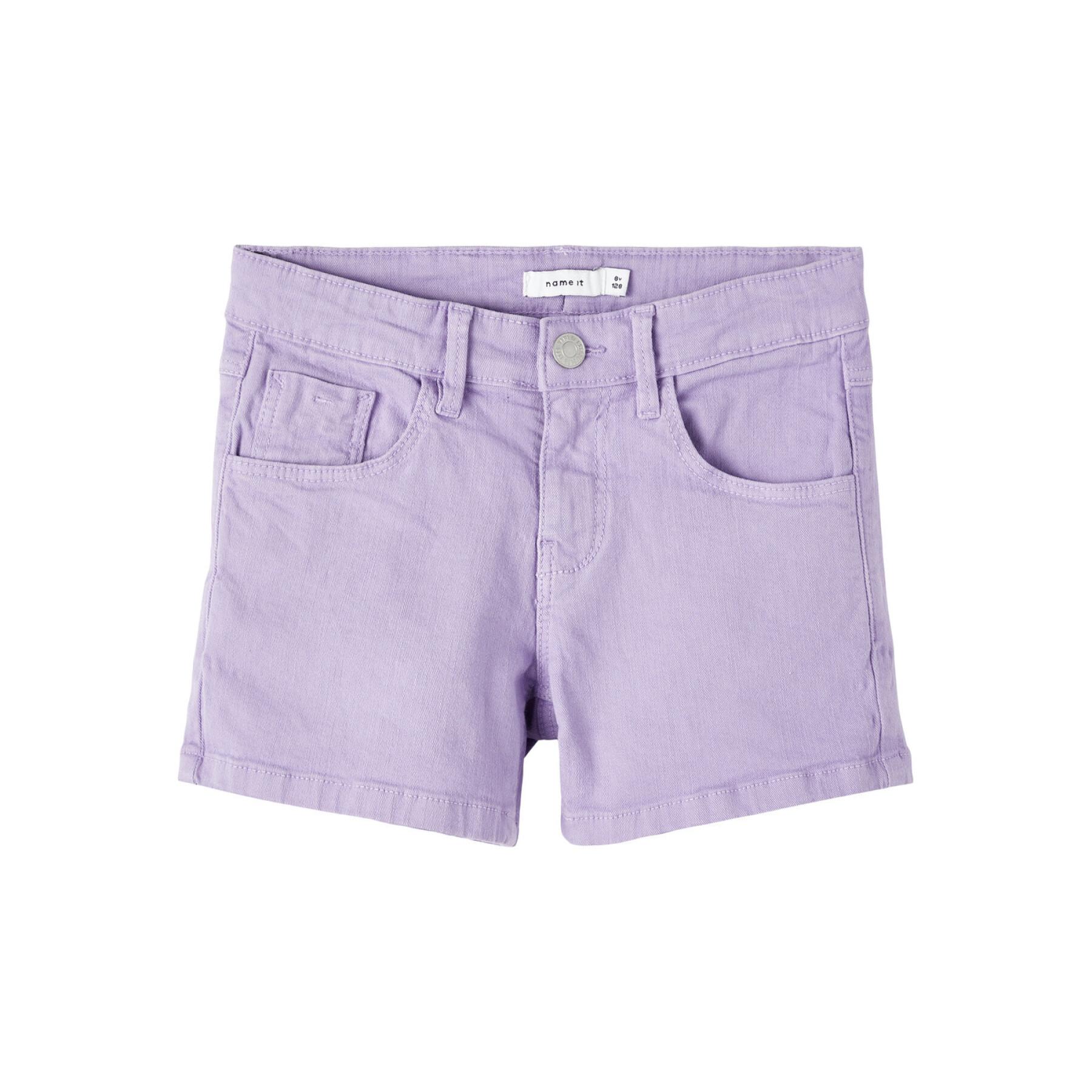 Girl's twill shorts Name it 8212-TP
