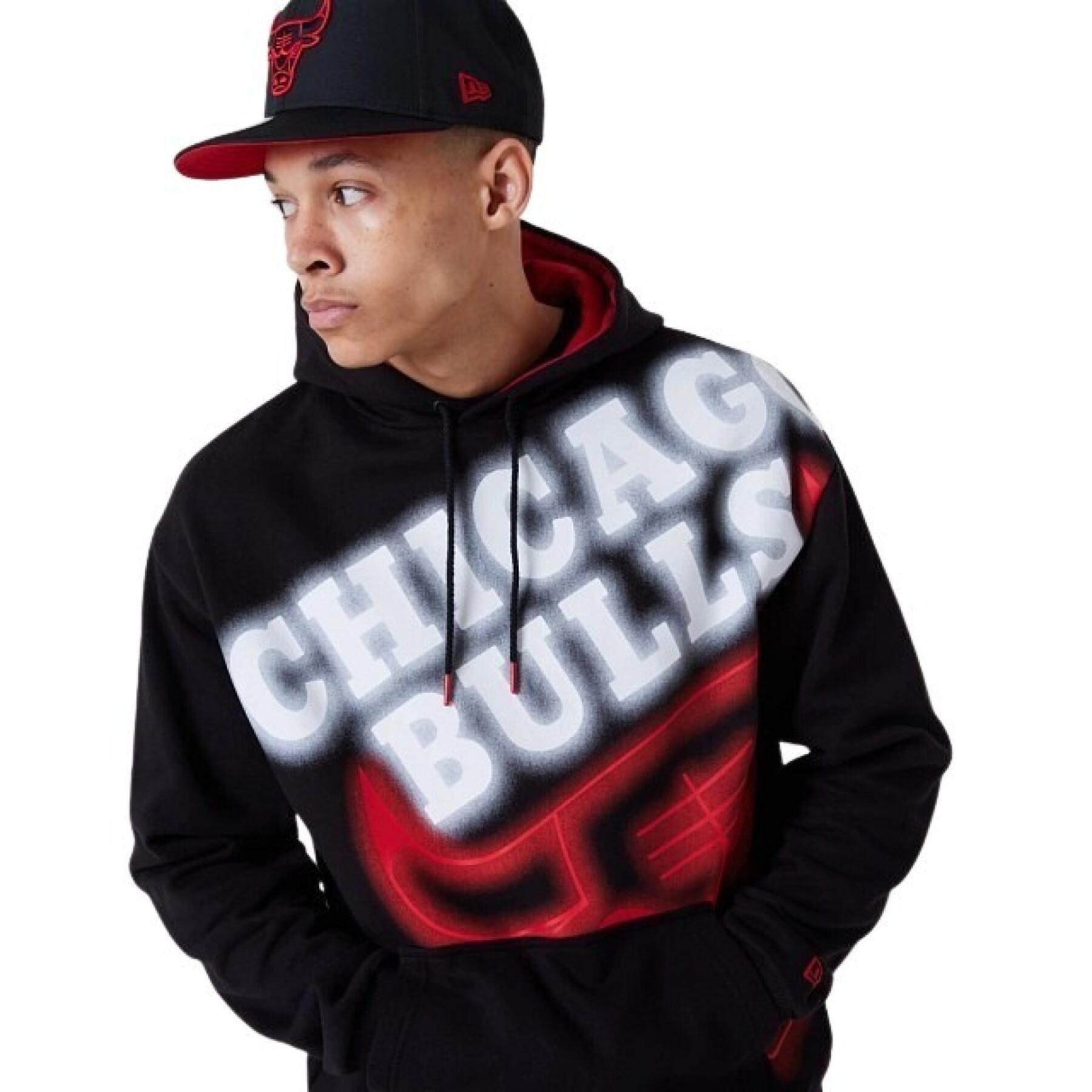 Sweatshirt hooded Chicago Bulls Enlrgd Neon