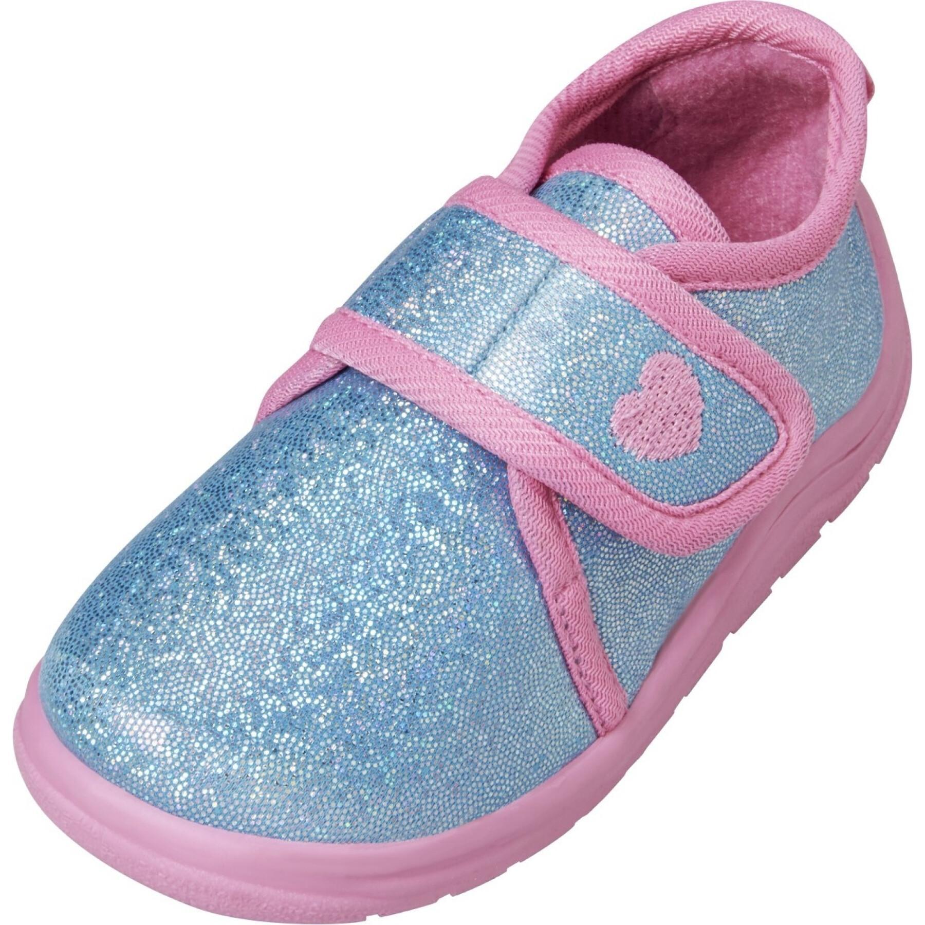 Baby girl slippers Playshoes Glitter
