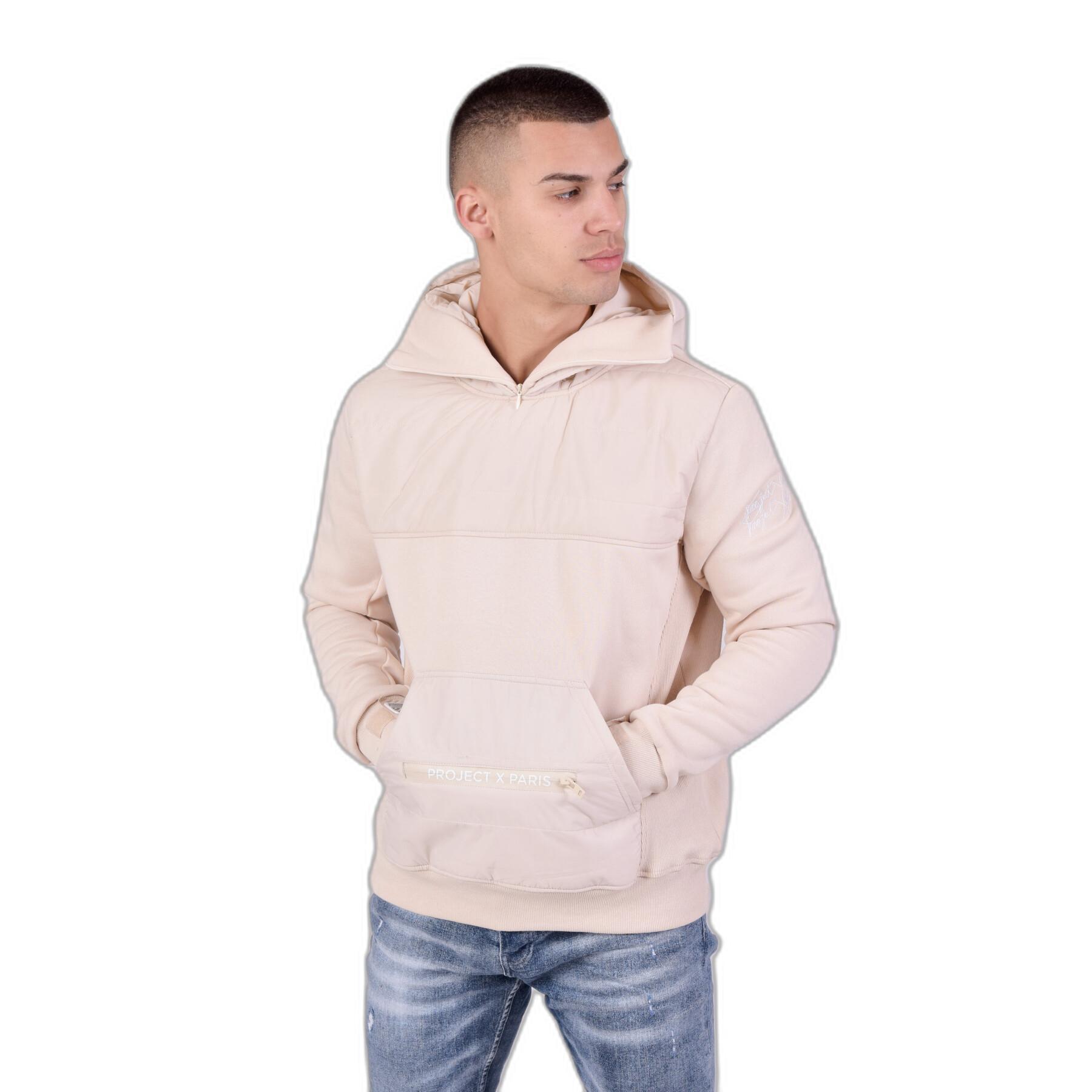 Hoodie with quilted kangaroo pocket Project X Paris