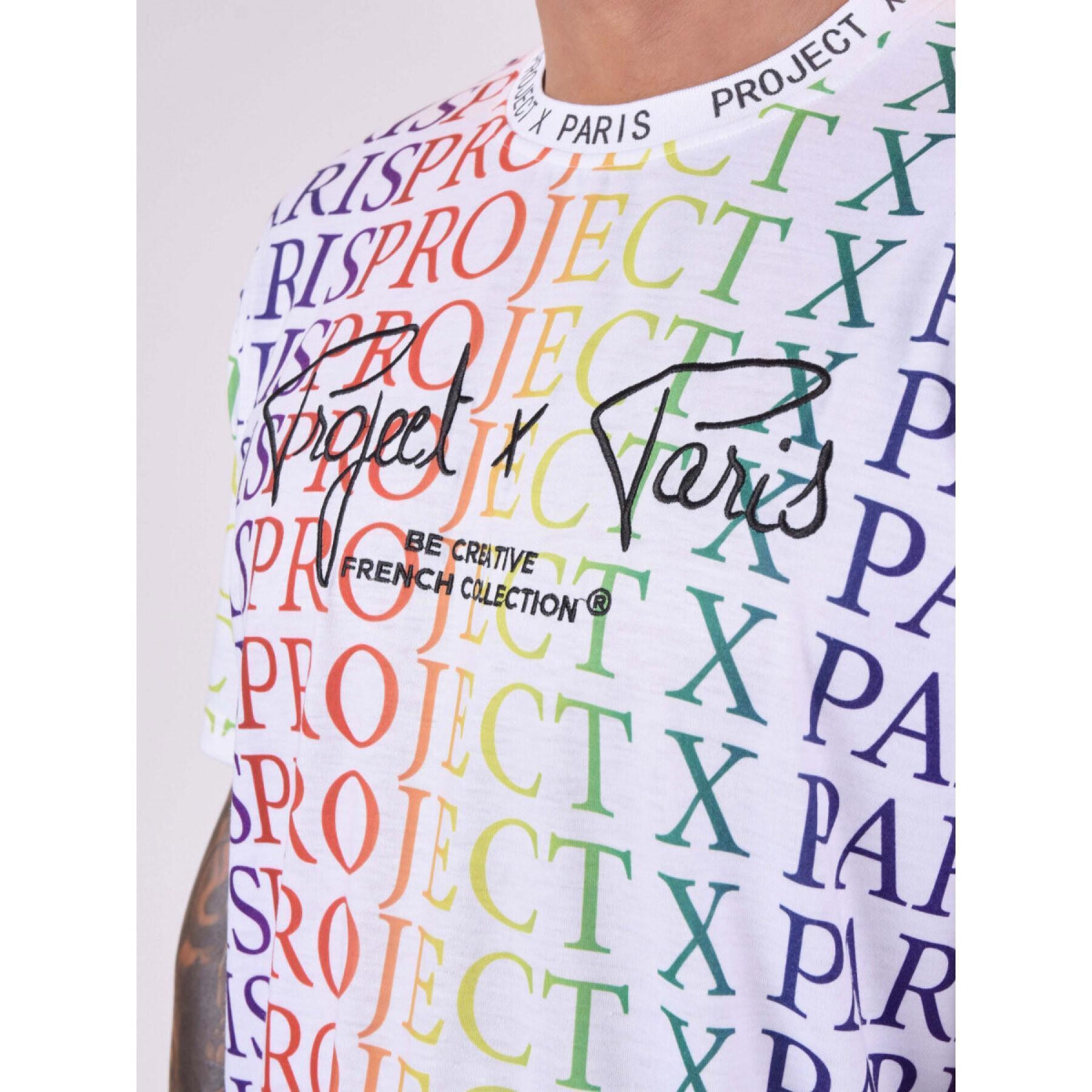 T-shirt with rainbow gradient logo Project X Paris