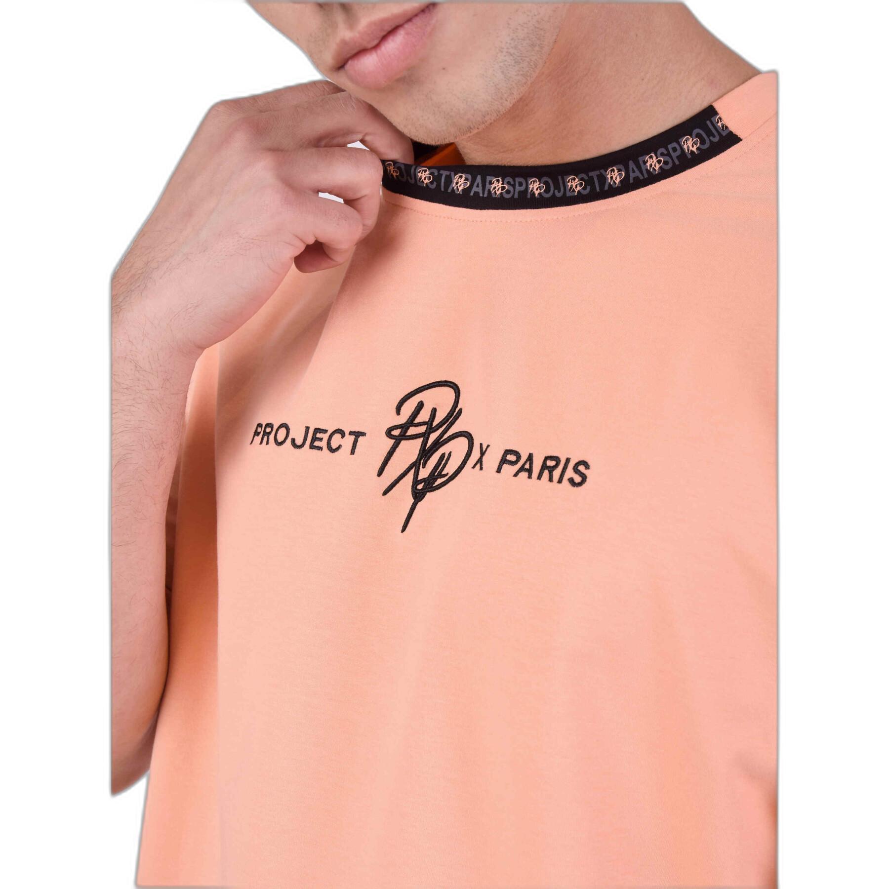 T-shirt with contrasting stripe Project X Paris Logotée