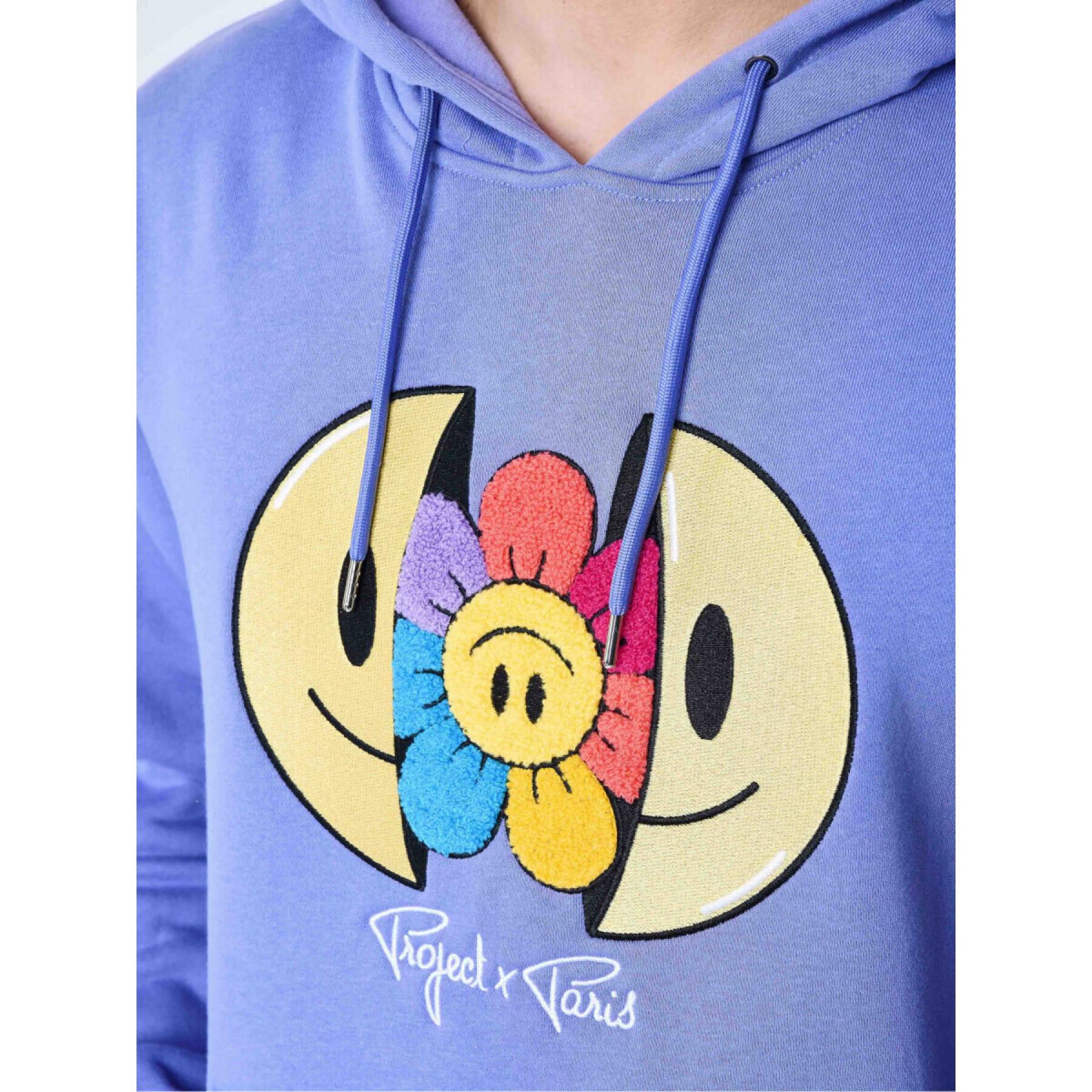 Embroidered hoodie with smiley face Project X Paris