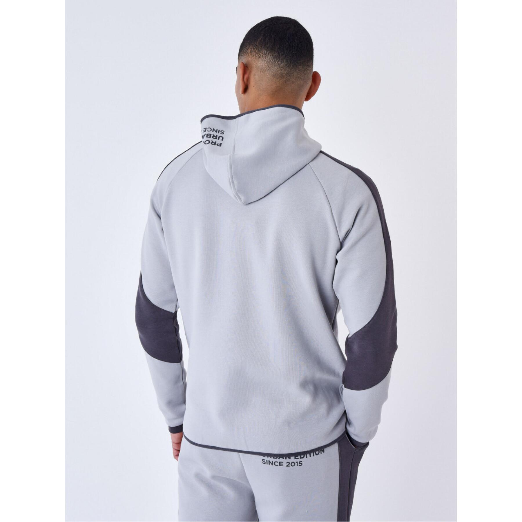 Two-tone hooded zip-up tracksuit Project X Paris