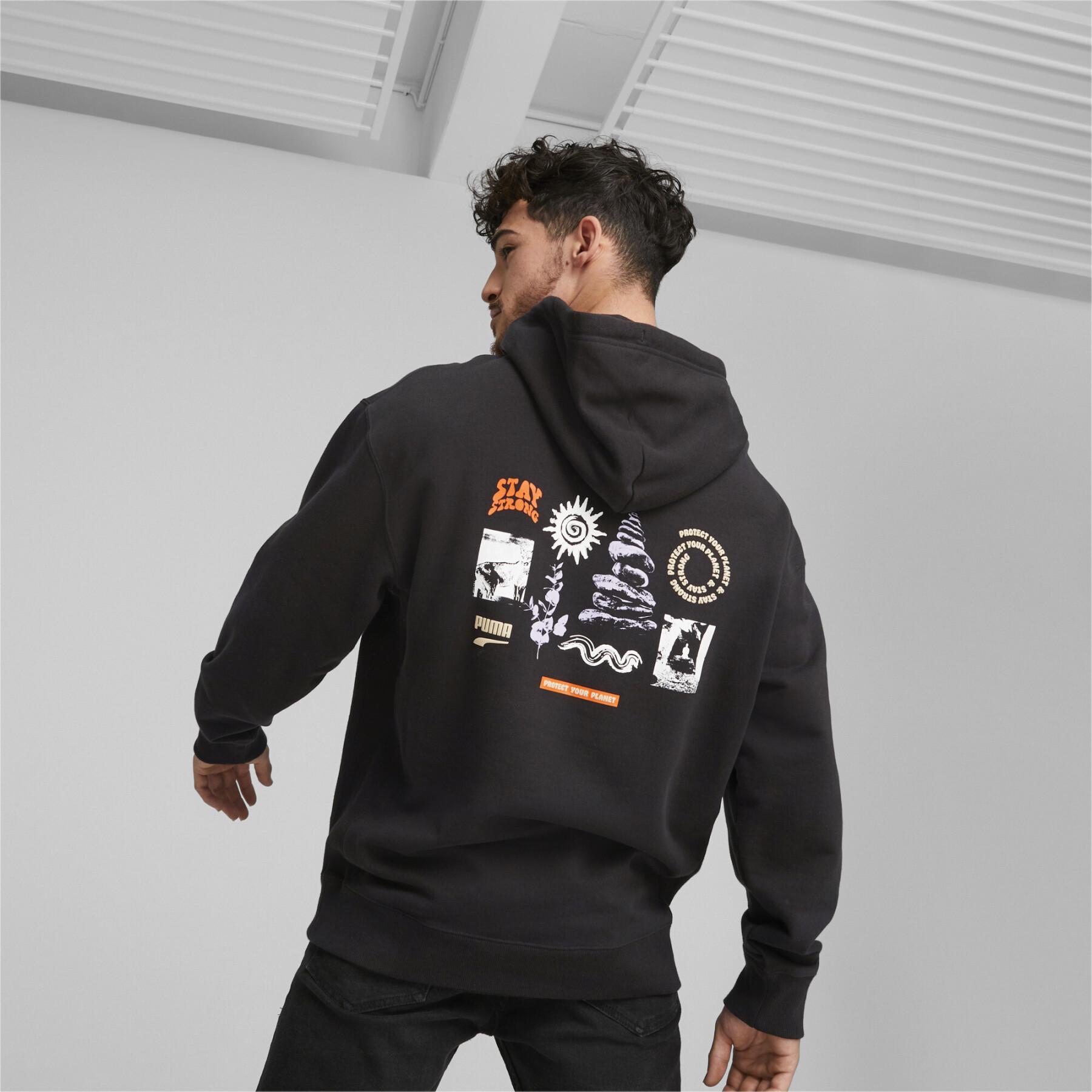 Sweat hooded Puma Downtown Graphic