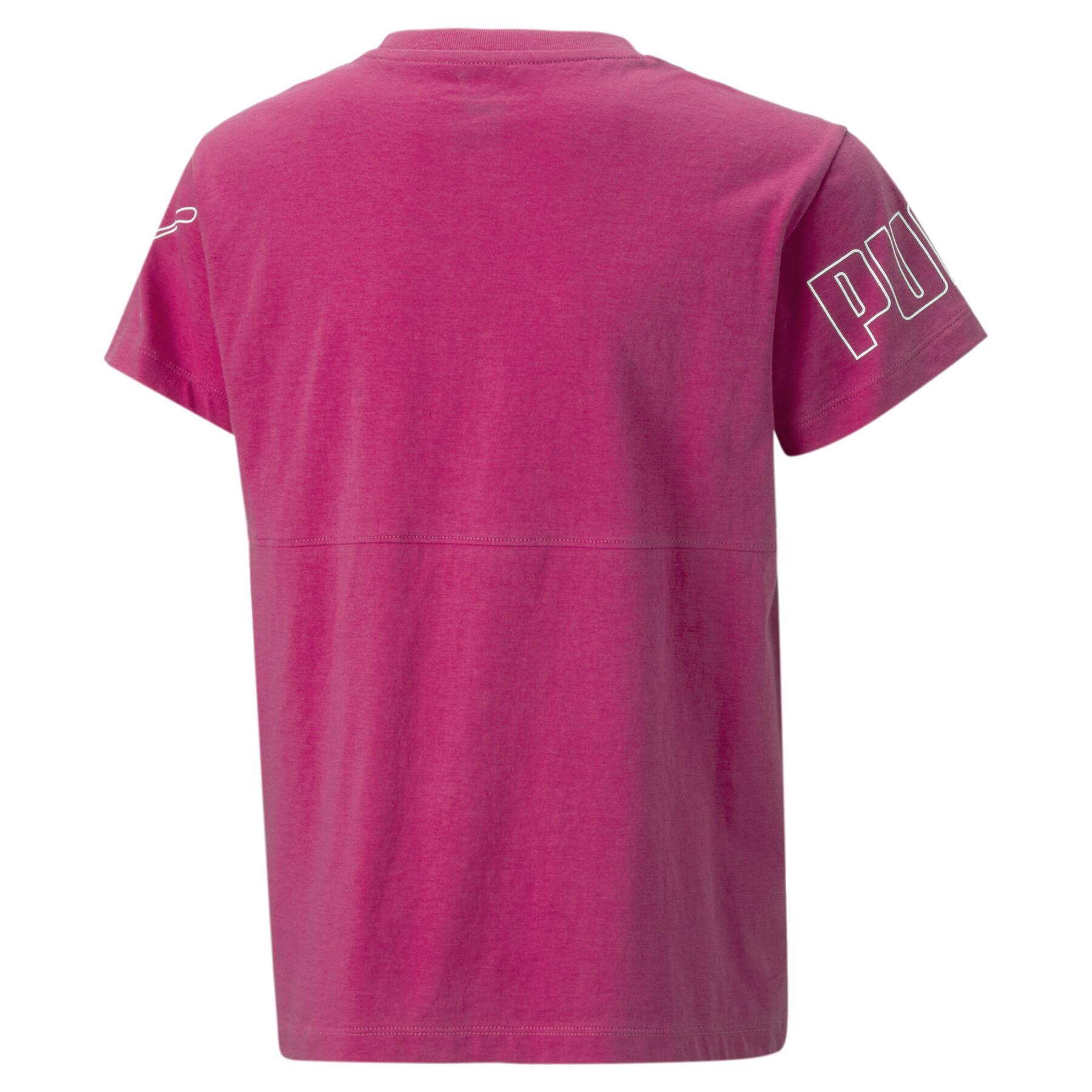 Girl's T-shirt Puma Power Colorblock - T-shirts & Tank Tops - Clothing -  Kids