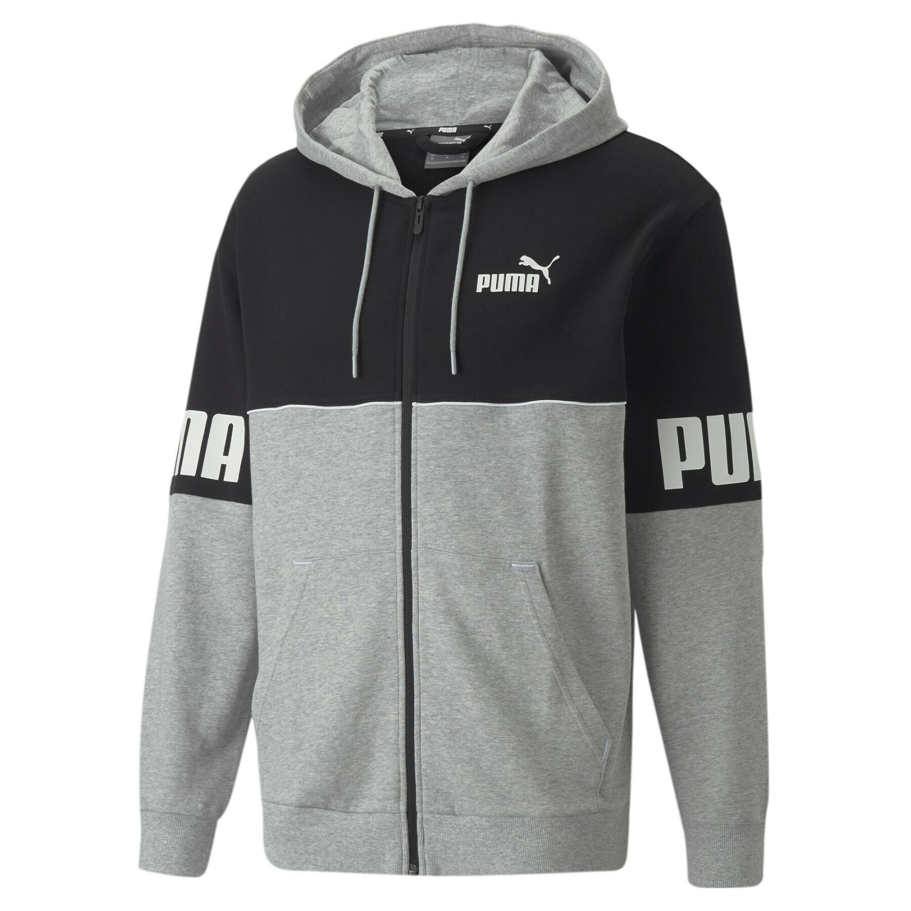 Full zip hoodie Puma Power Colorblock TR - Puma - The most trendy Sweats -  Sweats & Hoodies