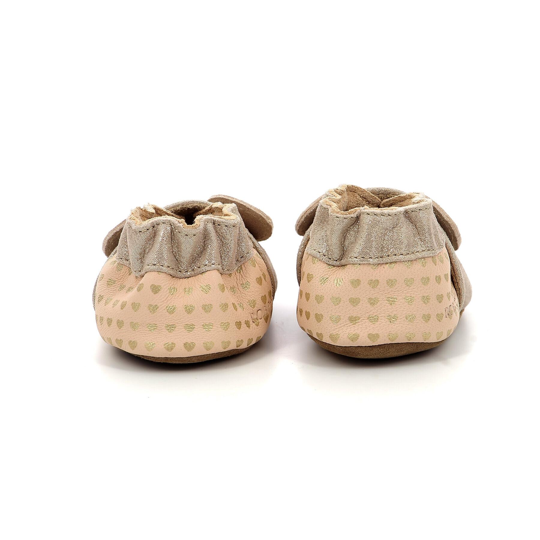 Baby girl slippers Robeez Mouse Nose