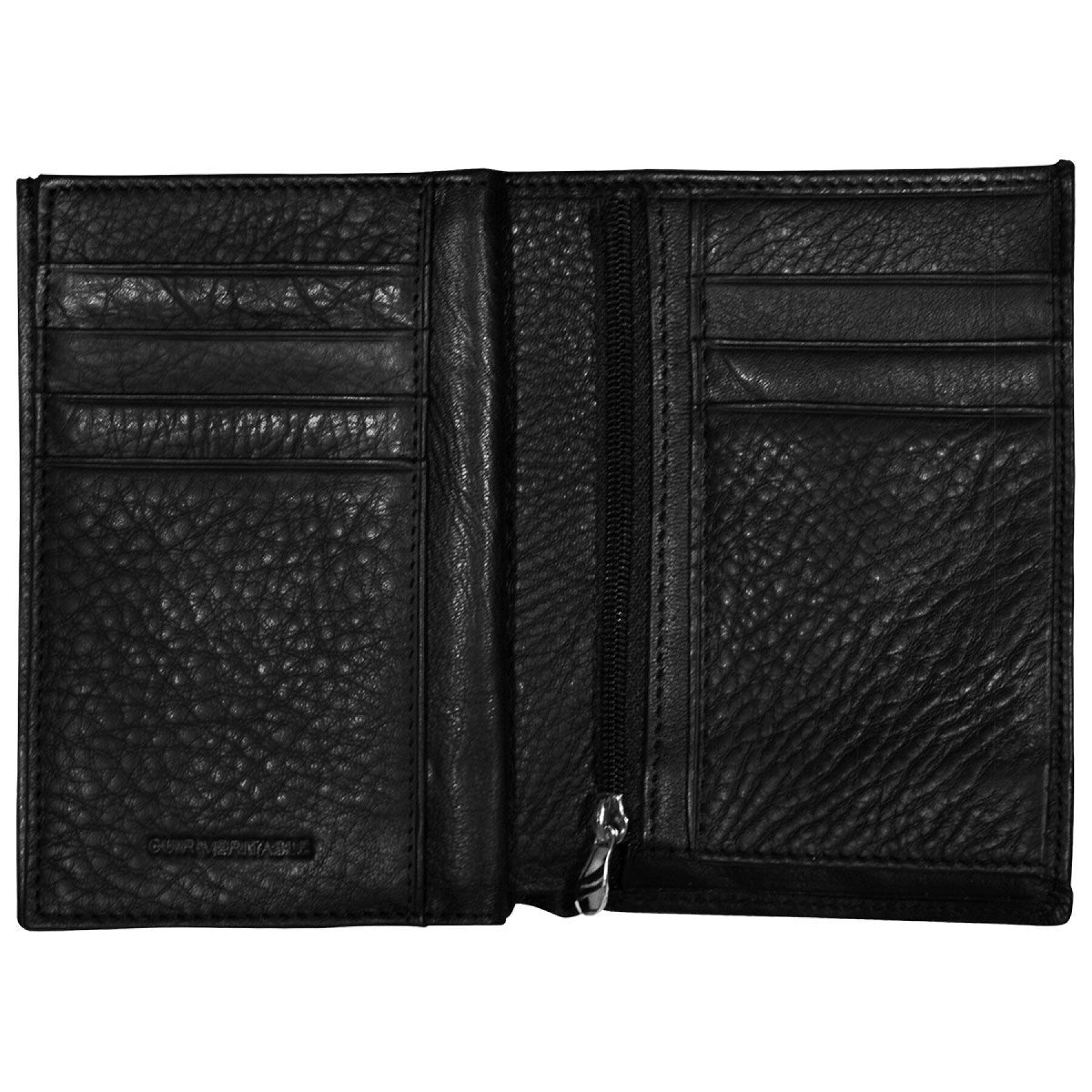 Leather chain wallet with skull & crossbones Rock à Gogo
