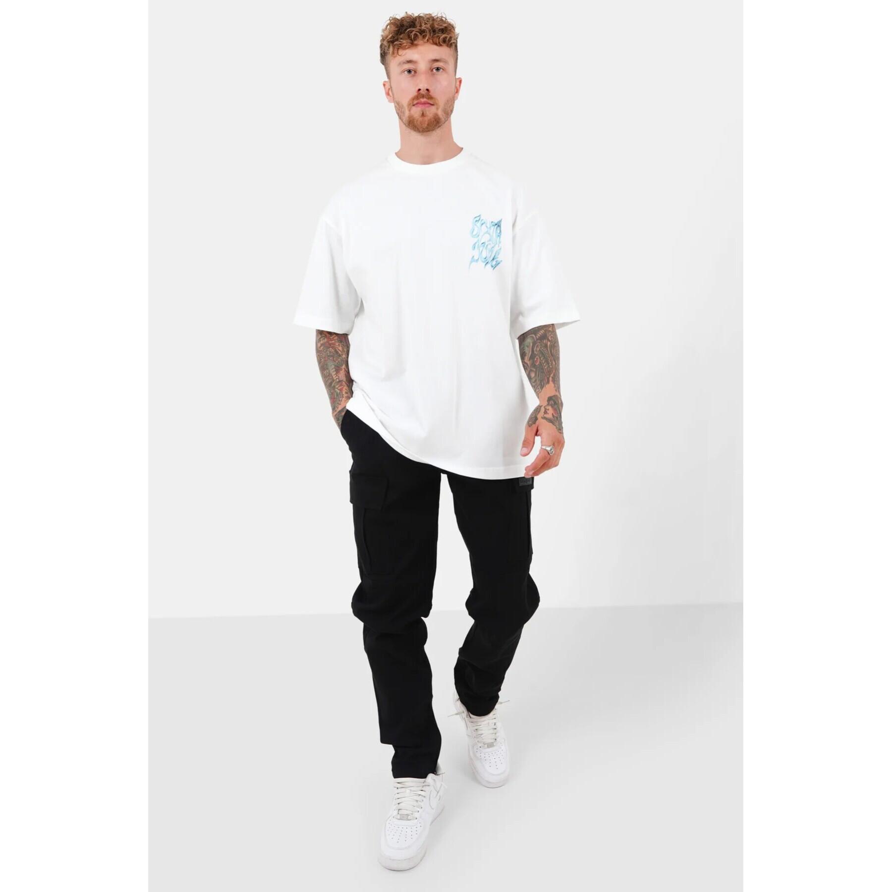 Fitted, embroidered cargo pants Sixth June